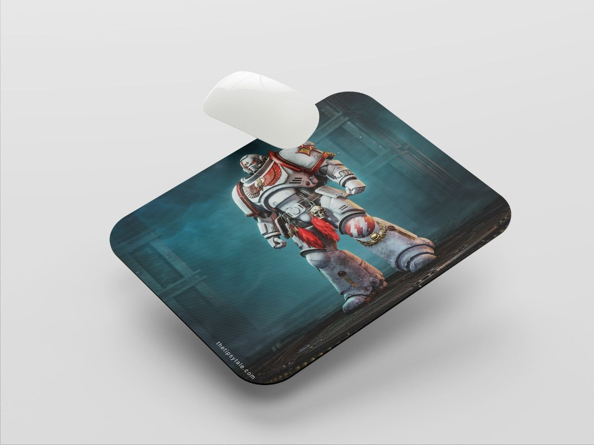 "Marine 2 - Warhammer White Scars " Mousepad Enhance Your Workspace with Style
