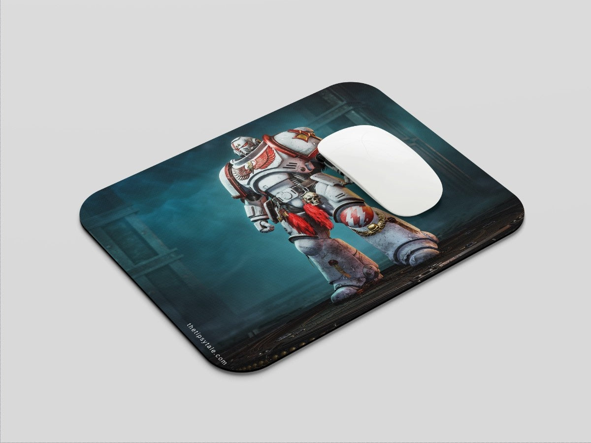 "Marine 2 - Warhammer White Scars " Mousepad Enhance Your Workspace with Style