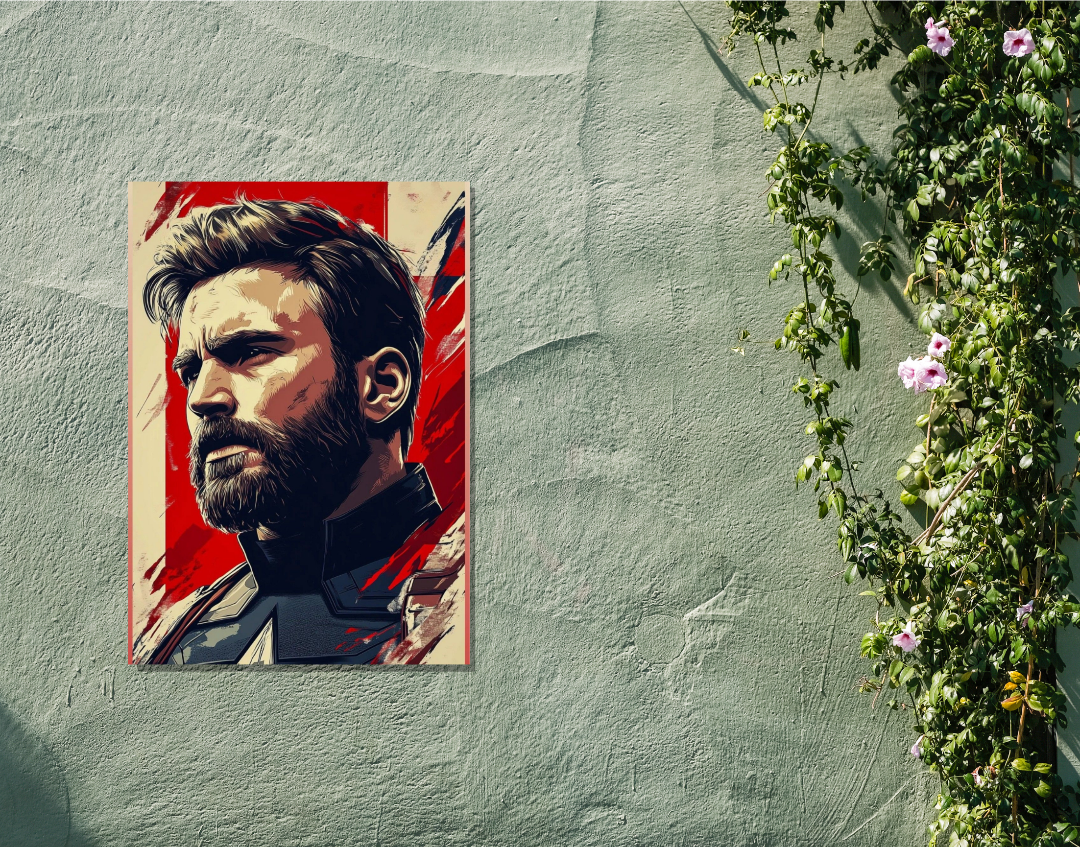 "Captain America"- Shiny & Sturdy Metallic Poster Art That Pops & Sticks
