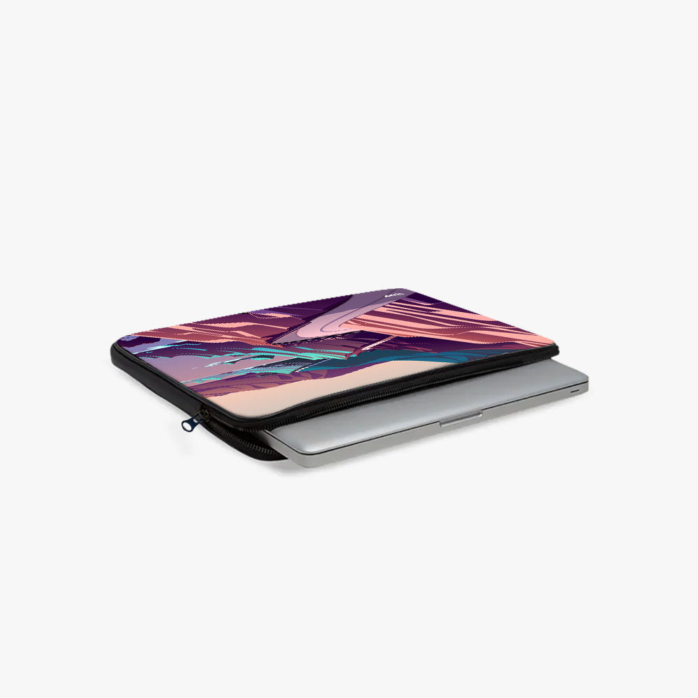 "Scenic Road Illustration" Laptop Sleeves:Bold Modern Design for Every Size