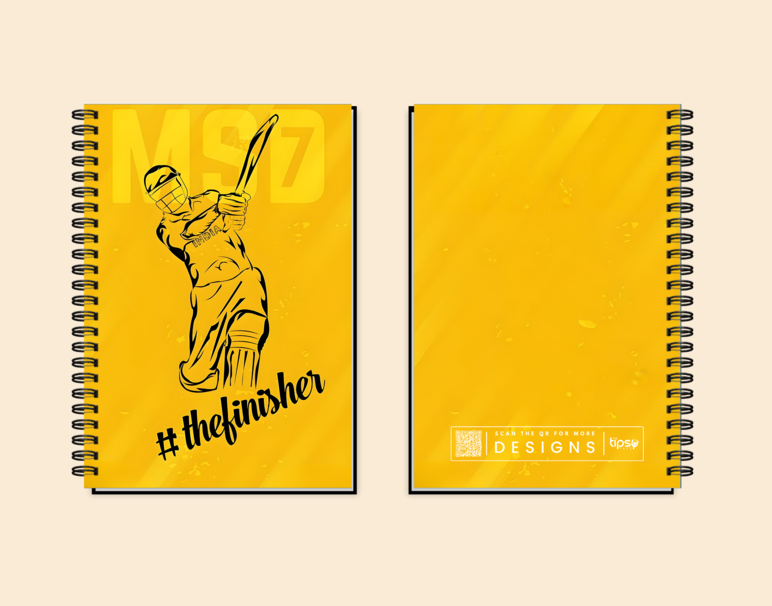 "MSD THE FINISHER: CRICKET FANSHIP" -Elegant & Inspiring Diary for Daily Reflection