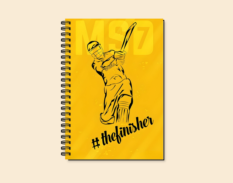 "MSD THE FINISHER: CRICKET FANSHIP" -Elegant & Inspiring Diary for Daily Reflection