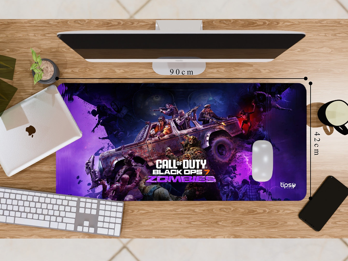 "CALL OF DUTY BLACK OPS 7 ZOMBIES" Gaming Mousepad Elevate Your Gaming Experience