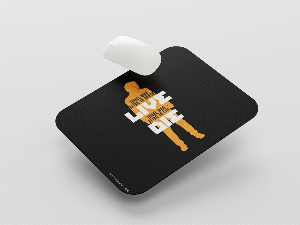 "John Wick Thoughts " Mousepad Enhance Your Workspace with Style