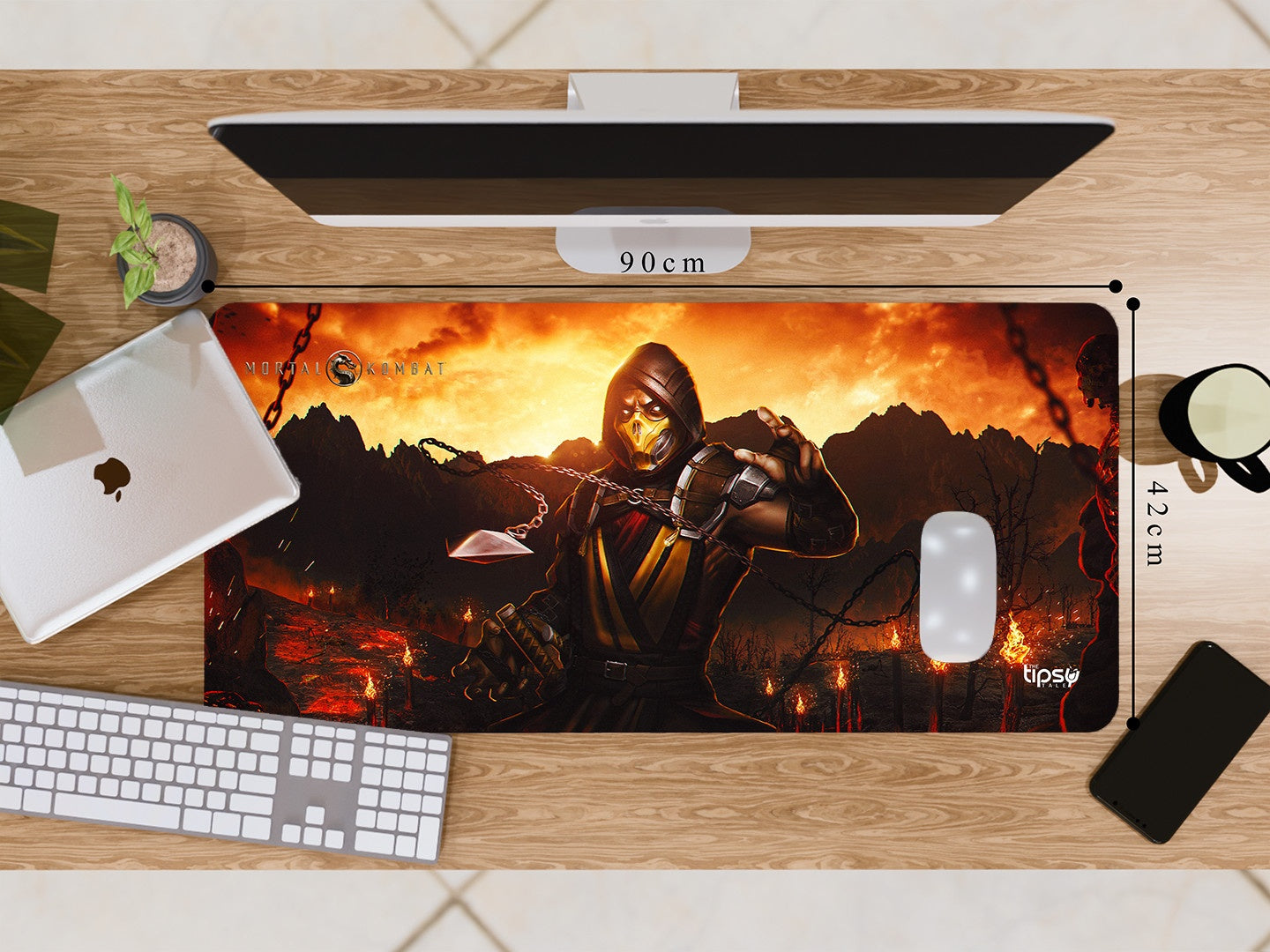 "SCORPION MORTAL KOMBAT" Gaming Mousepad Elevate Your Gaming Experience