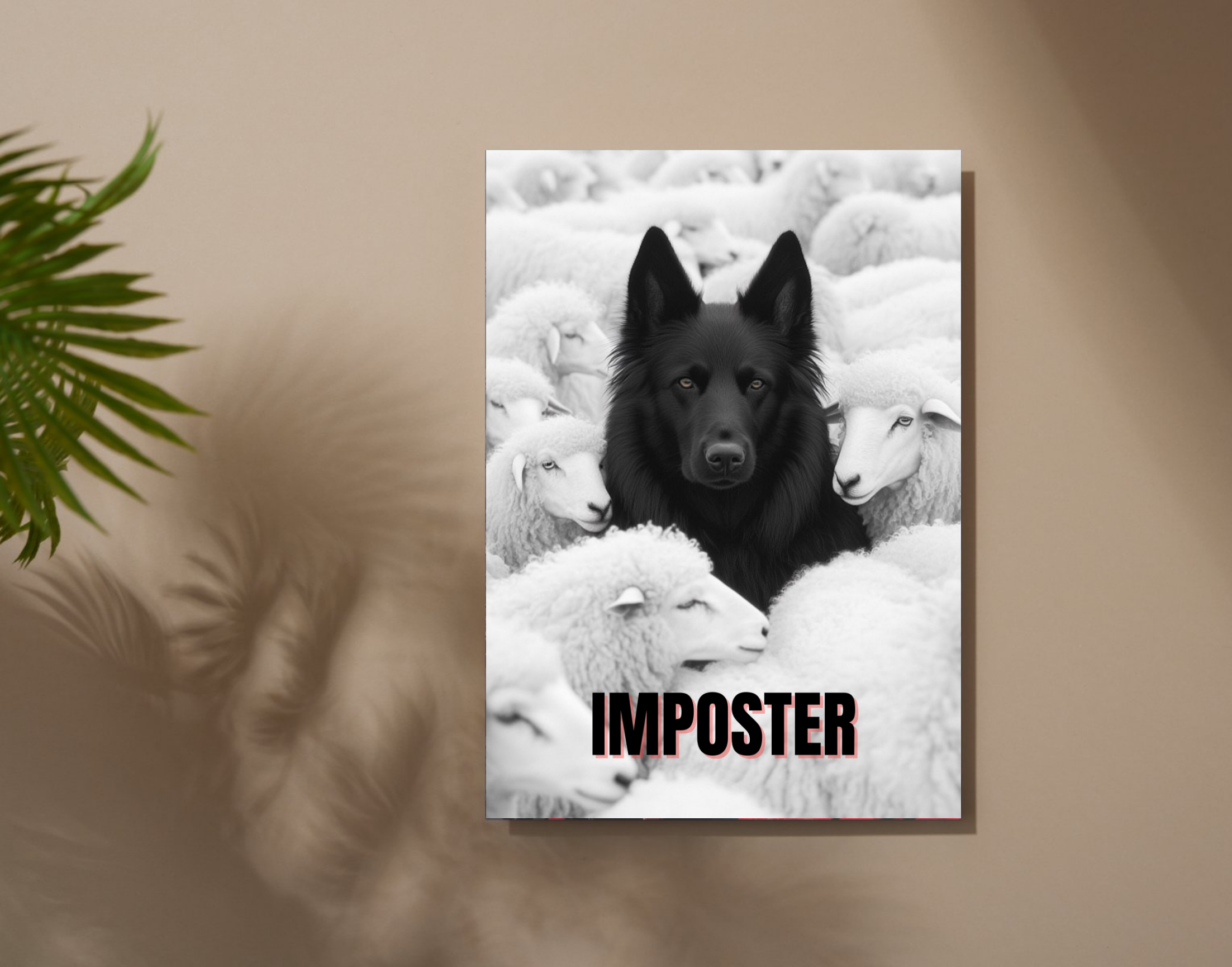 "Imposter- #Black Dog"- Shiny & Sturdy Metallic Poster Art That Pops & Sticks