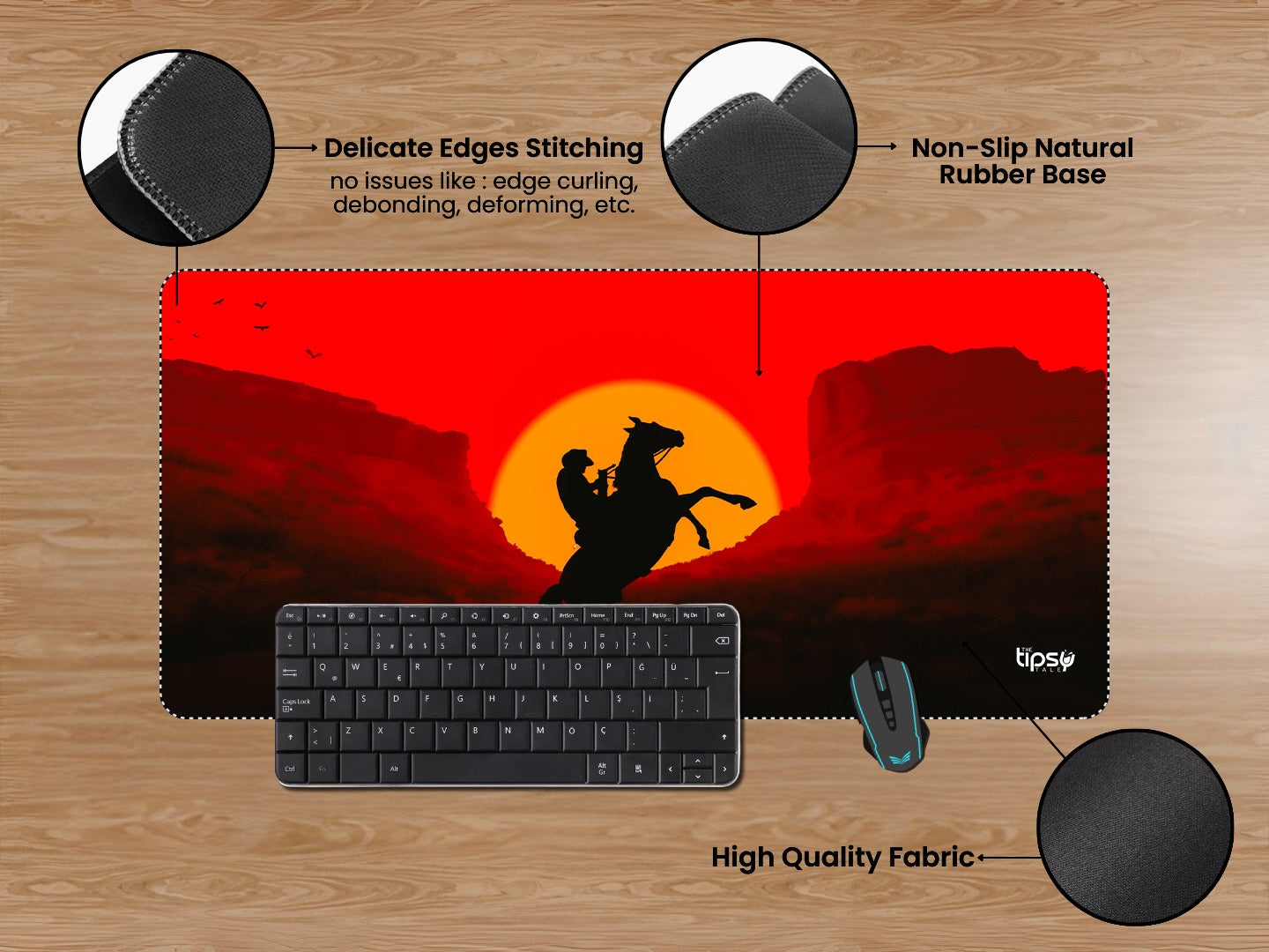 "ARTHUR MORGAN - BOADICEA- RDR" Gaming Mousepad Elevate Your Gaming Experience