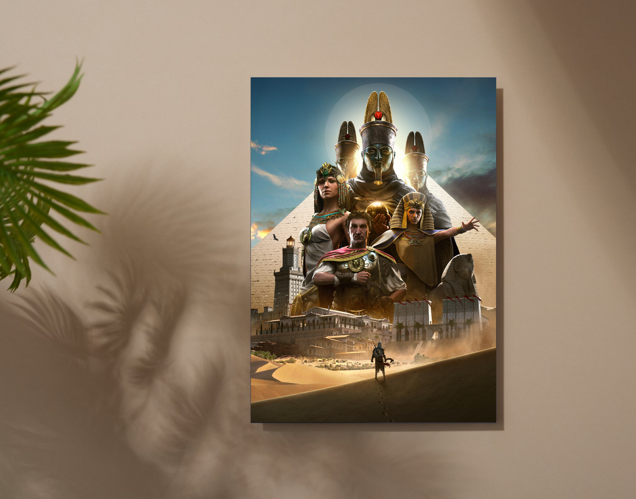 "EGYPT THROUGH THE PYRAMID: Assassin's Creed"- Shiny & Sturdy Metallic Poster Art That Pops & Sticks (Literally!)