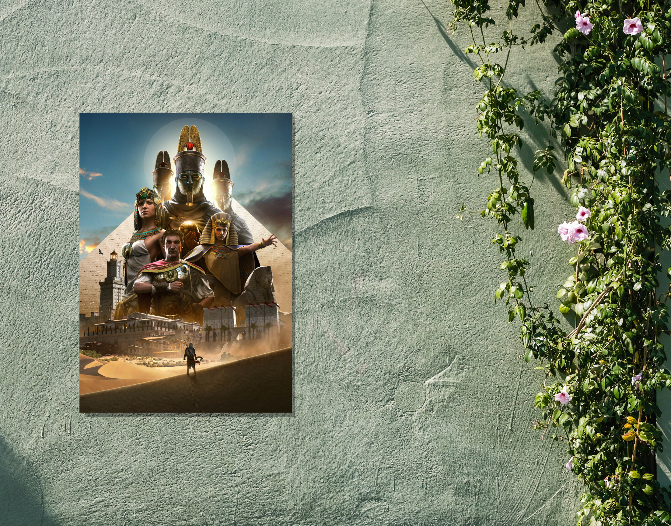 "EGYPT THROUGH THE PYRAMID: Assassin's Creed"- Shiny & Sturdy Metallic Poster Art That Pops & Sticks (Literally!)