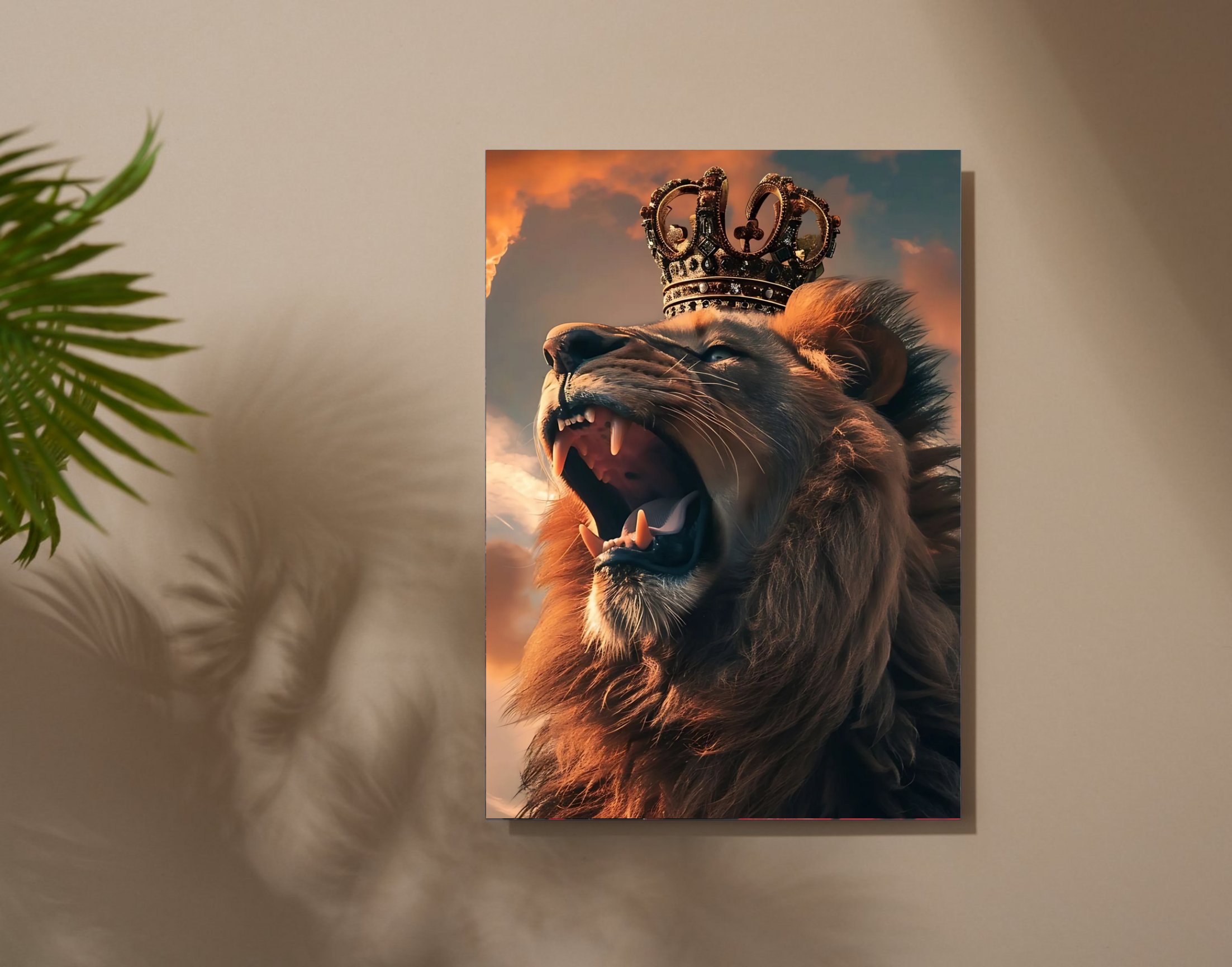 "King Of The Jungle"- Shiny & Sturdy Metallic Poster Art That Pops & Sticks