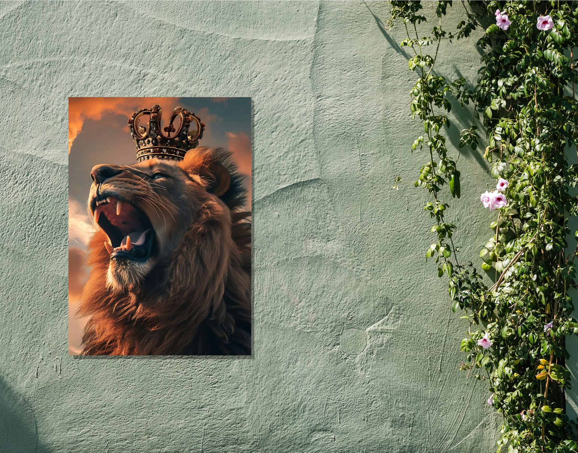 "King Of The Jungle"- Shiny & Sturdy Metallic Poster Art That Pops & Sticks