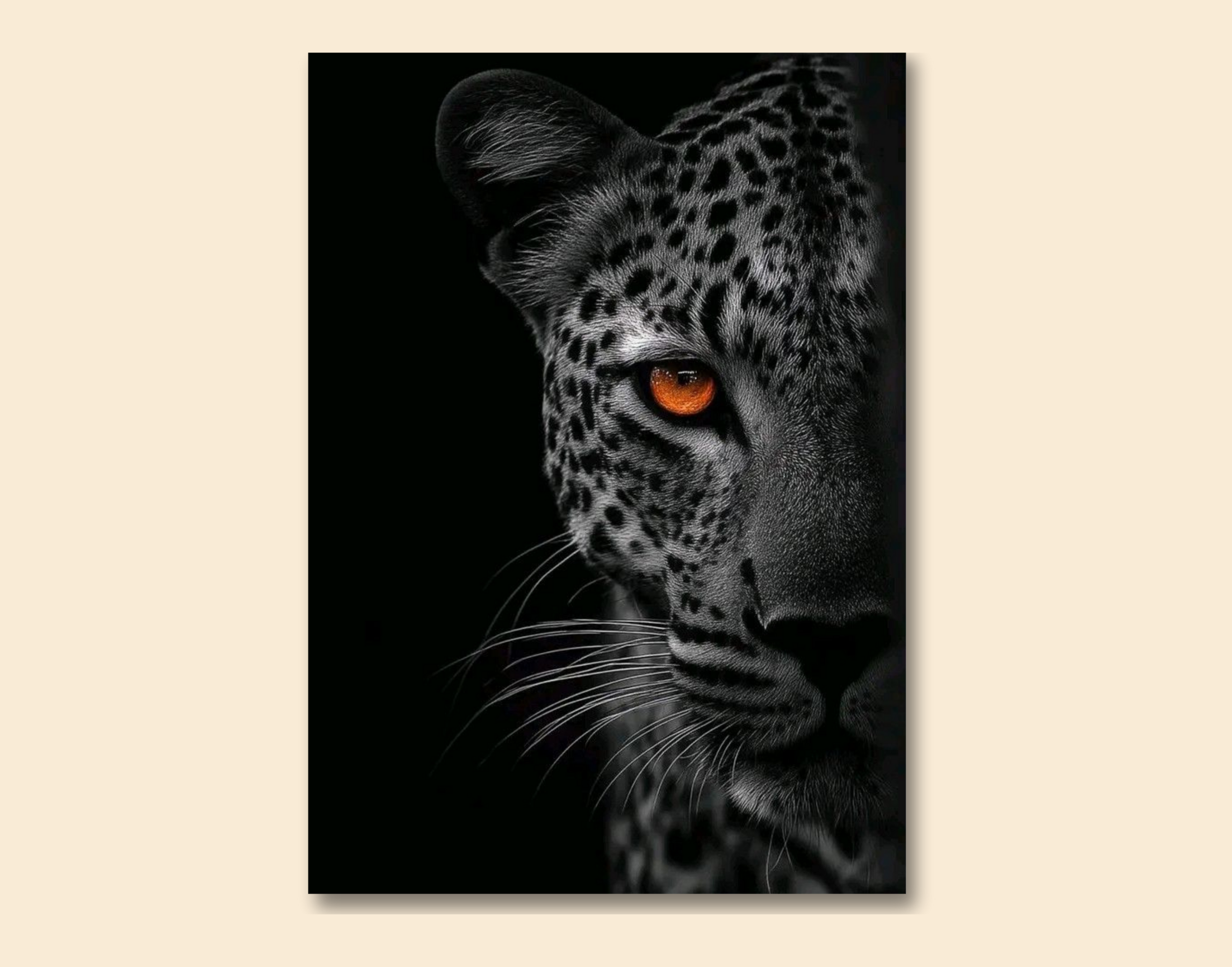 "Hunt Down Look in the Wild"- Shiny & Sturdy Metallic Poster Art That Pops & Sticks