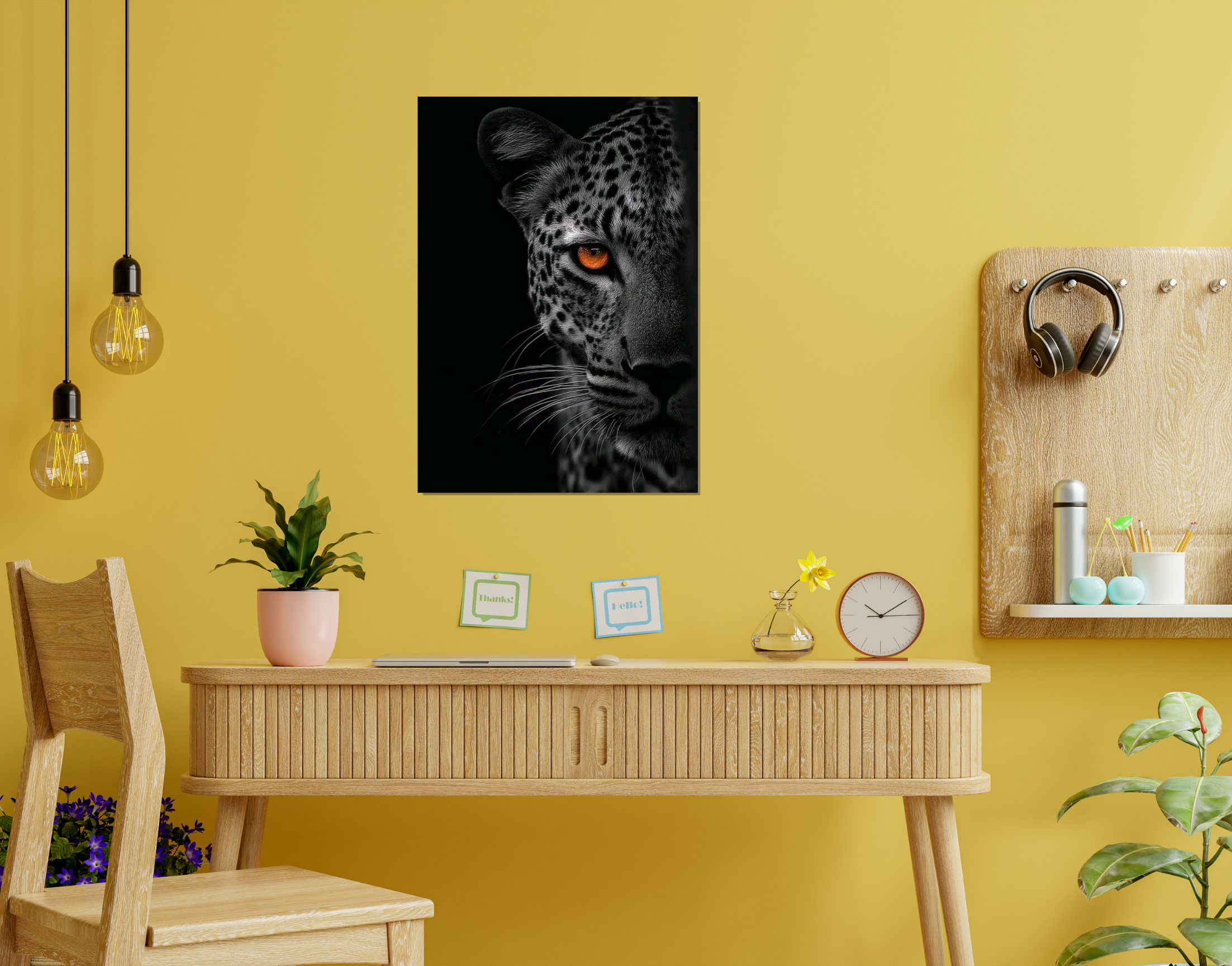 "Hunt Down Look in the Wild"- Shiny & Sturdy Metallic Poster Art That Pops & Sticks