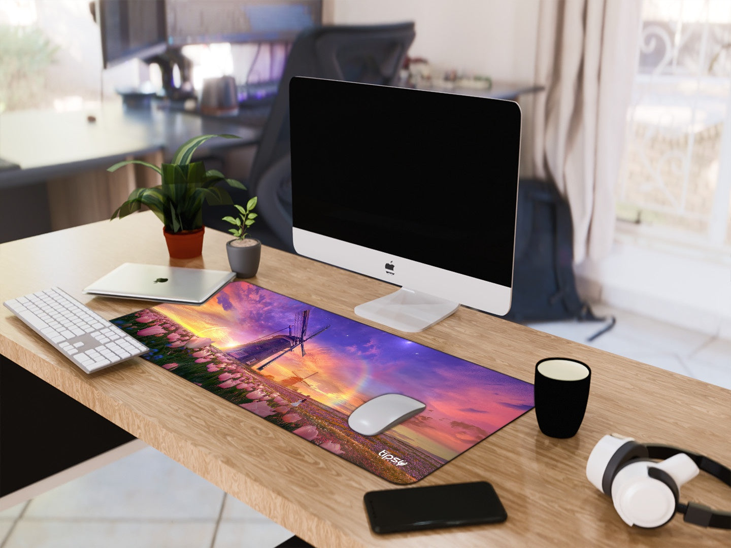 "TULIPS FIELD - NATURE " Gaming Mousepad Elevate Your Gaming Experience