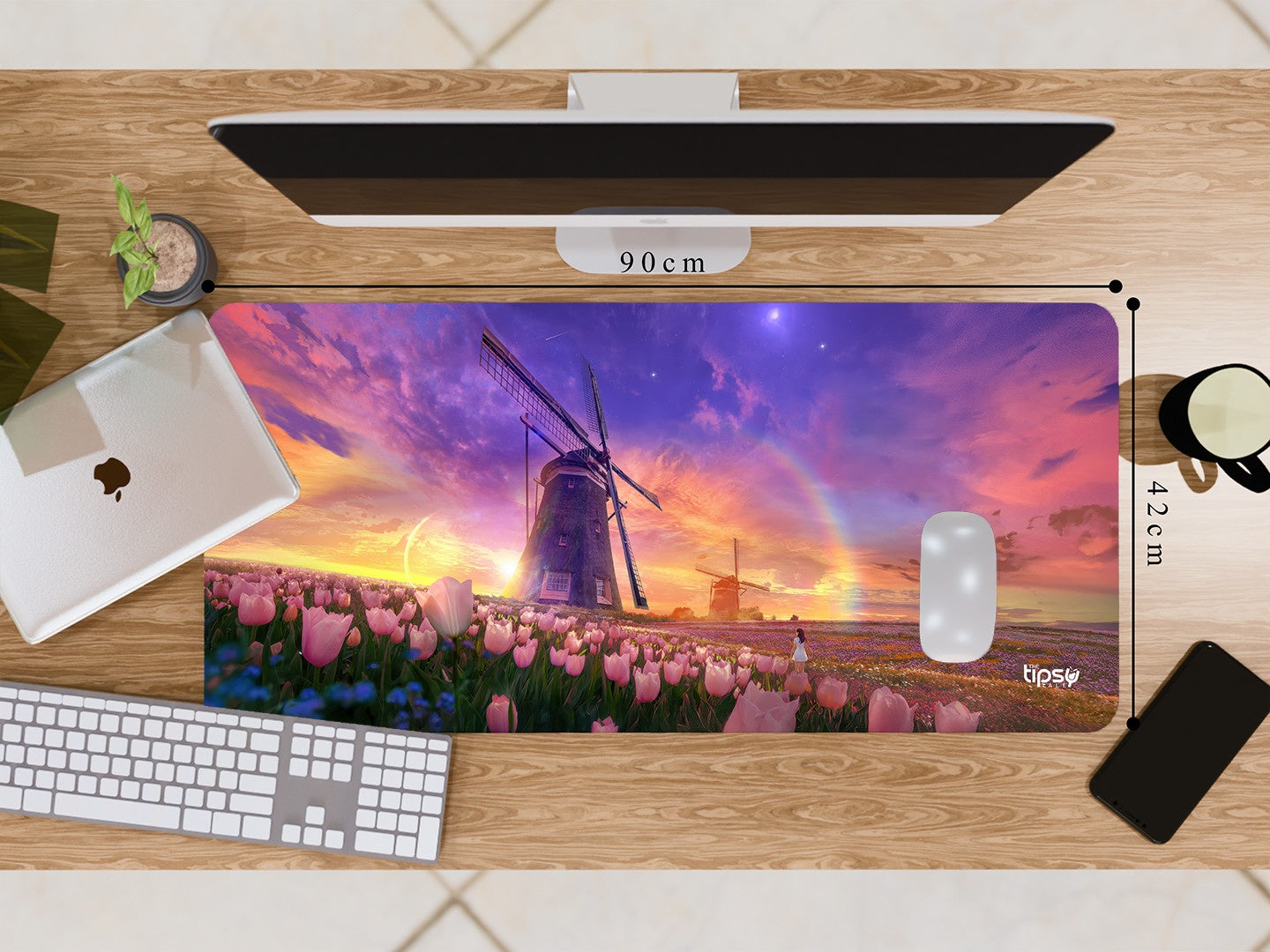 "TULIPS FIELD - NATURE " Gaming Mousepad Elevate Your Gaming Experience