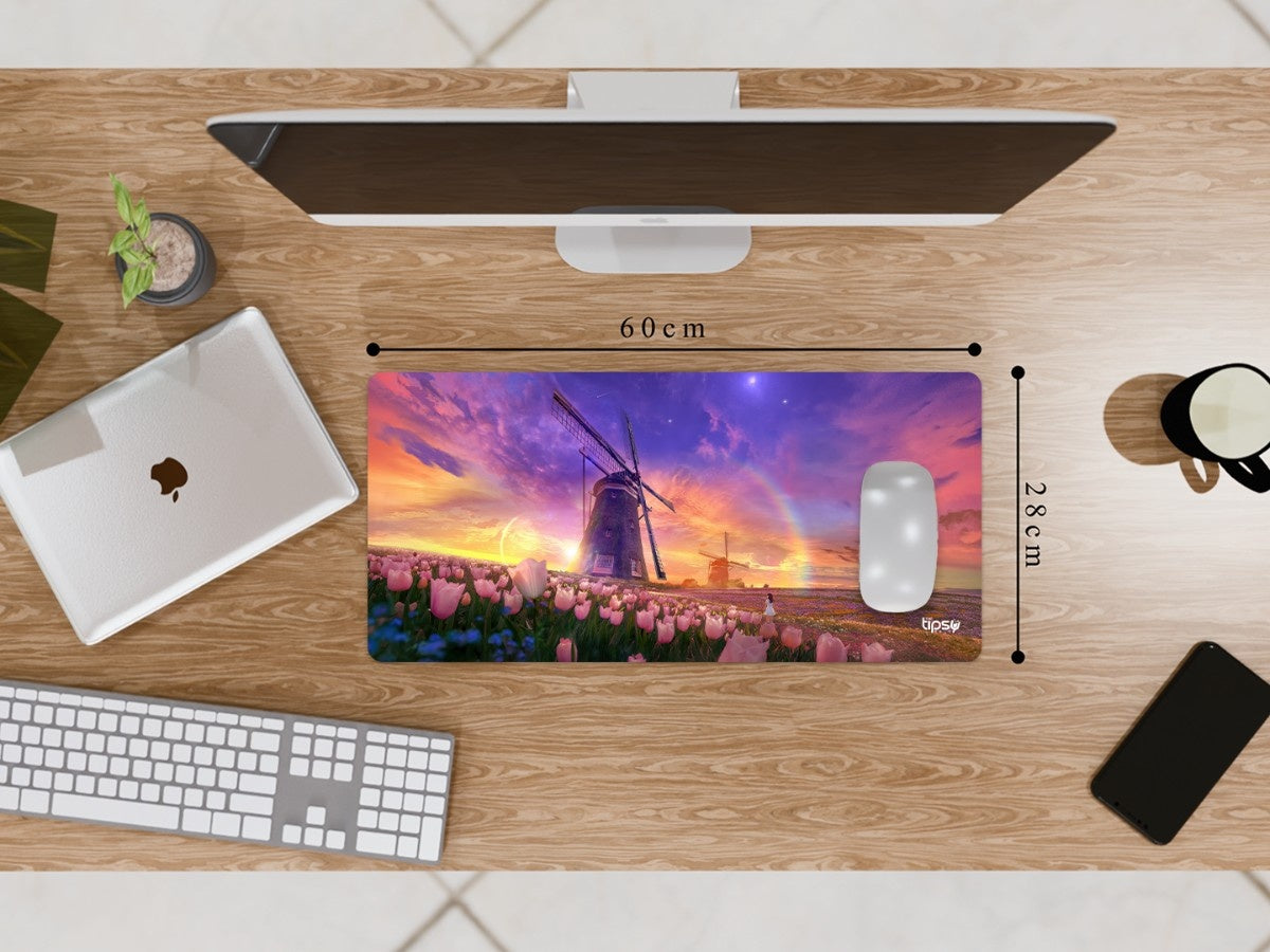"TULIPS FIELD - NATURE " Gaming Mousepad Elevate Your Gaming Experience