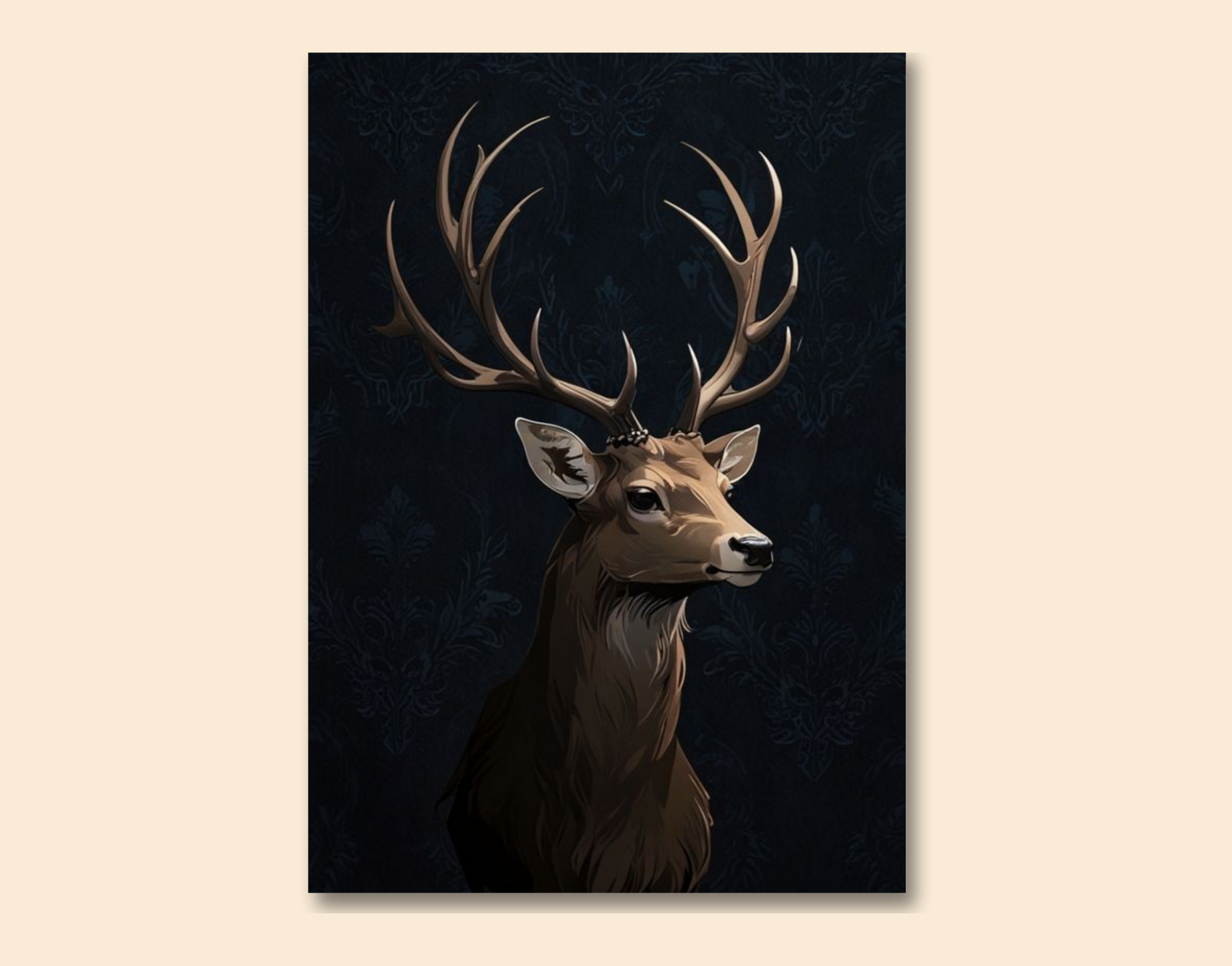"Buck or Doe- Image Version"- Shiny & Sturdy Metallic Poster Art That Pops & Sticks