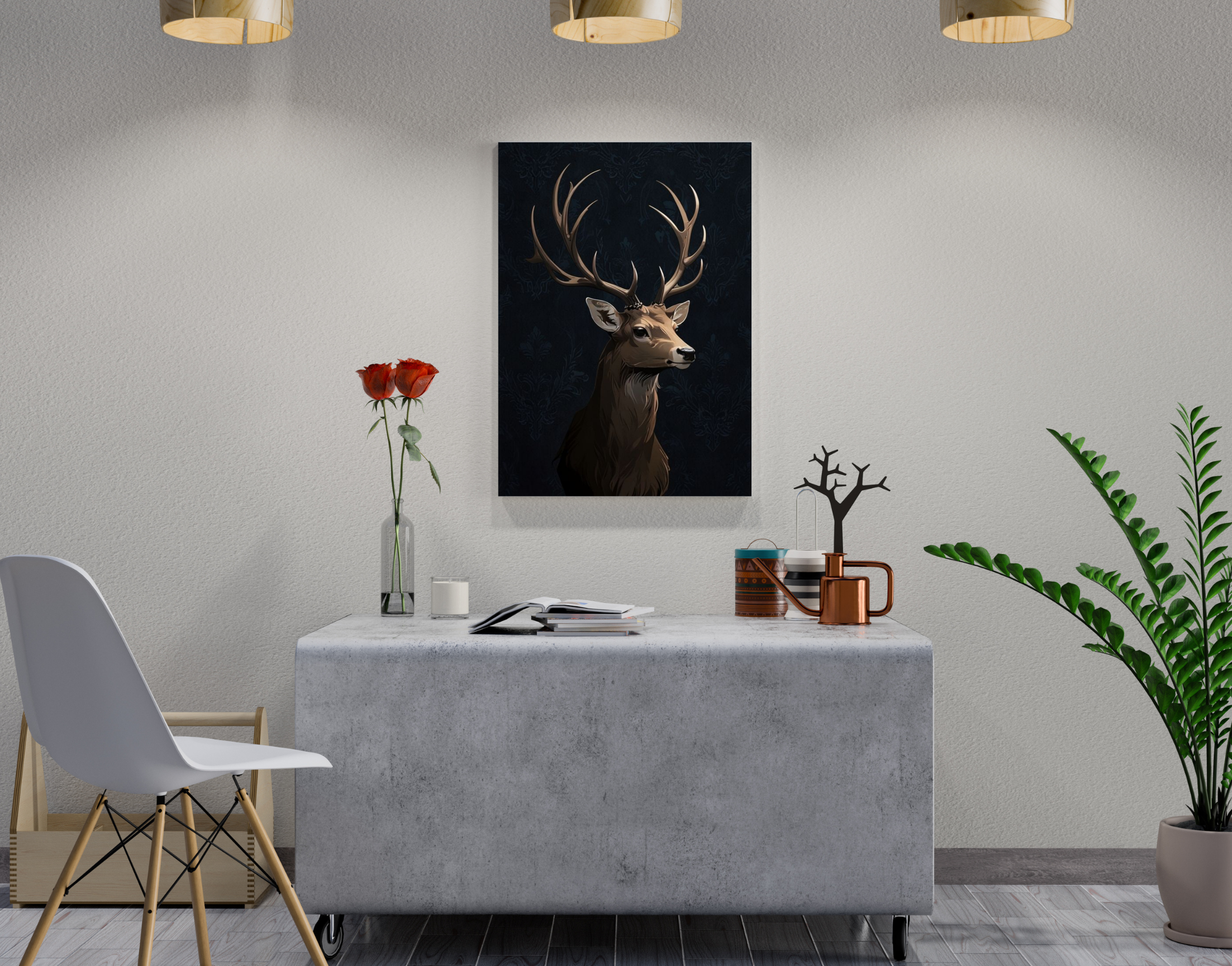 "Buck or Doe- Image Version"- Shiny & Sturdy Metallic Poster Art That Pops & Sticks