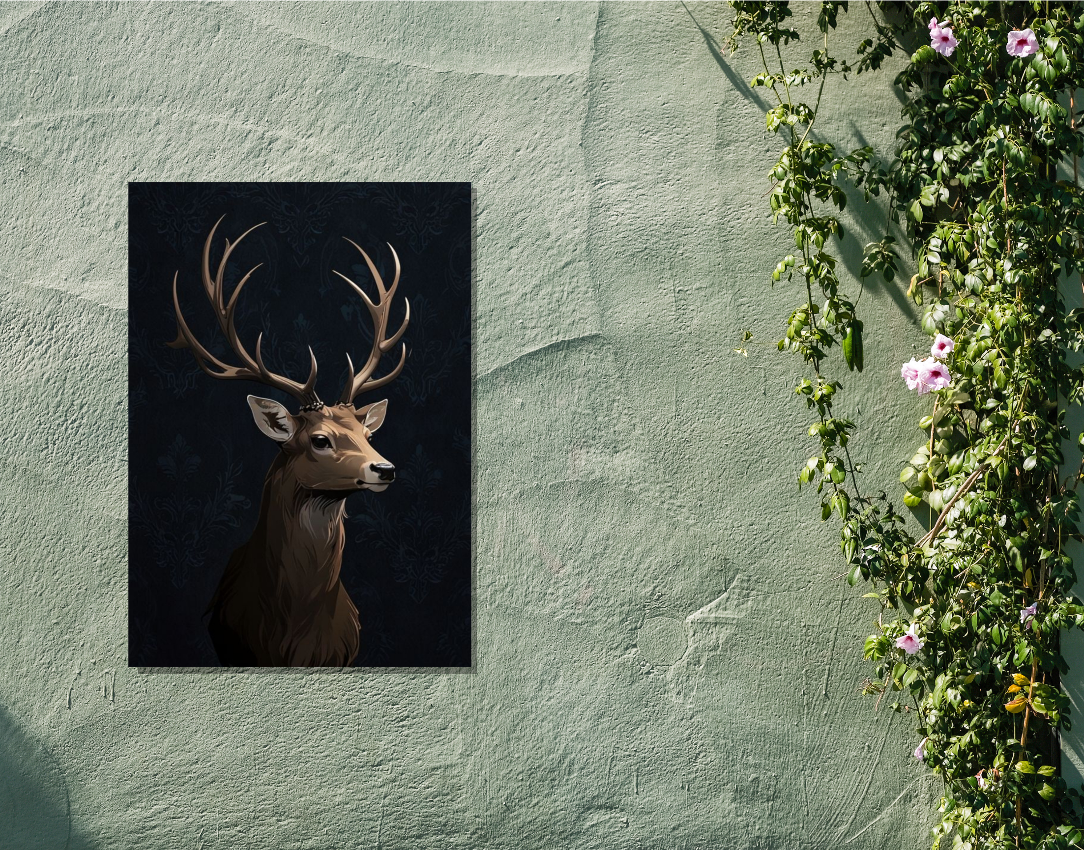 "Buck or Doe- Image Version"- Shiny & Sturdy Metallic Poster Art That Pops & Sticks