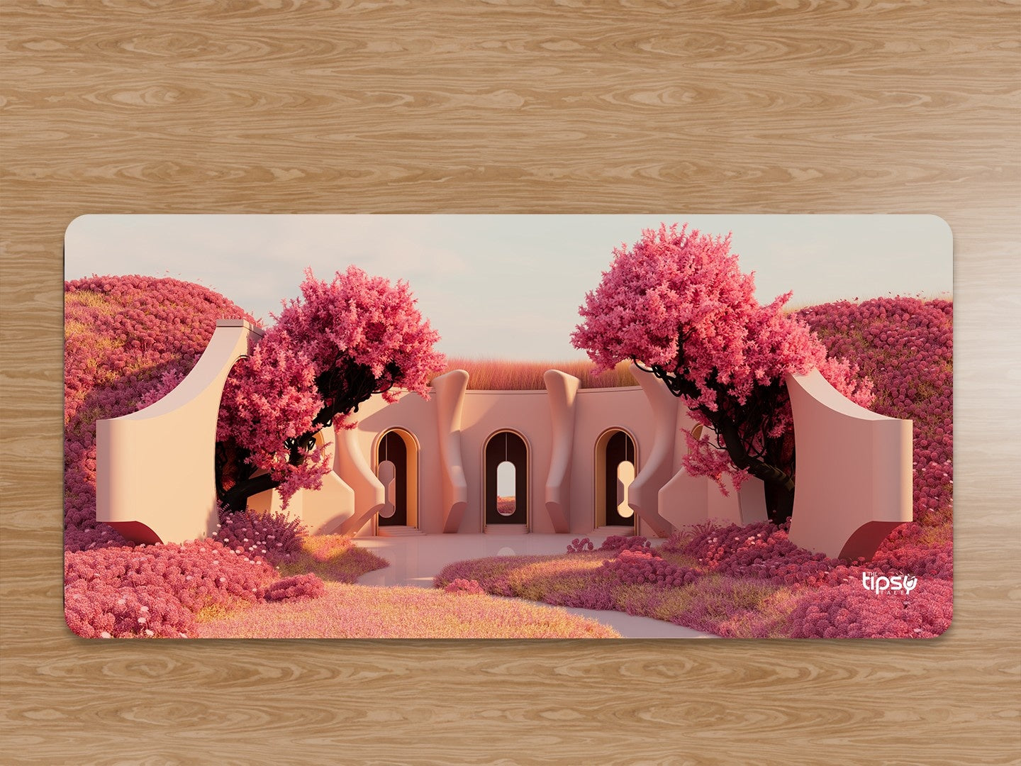 "PINK BLOSSOM VIEW" Gaming Mousepad Elevate Your Gaming Experience