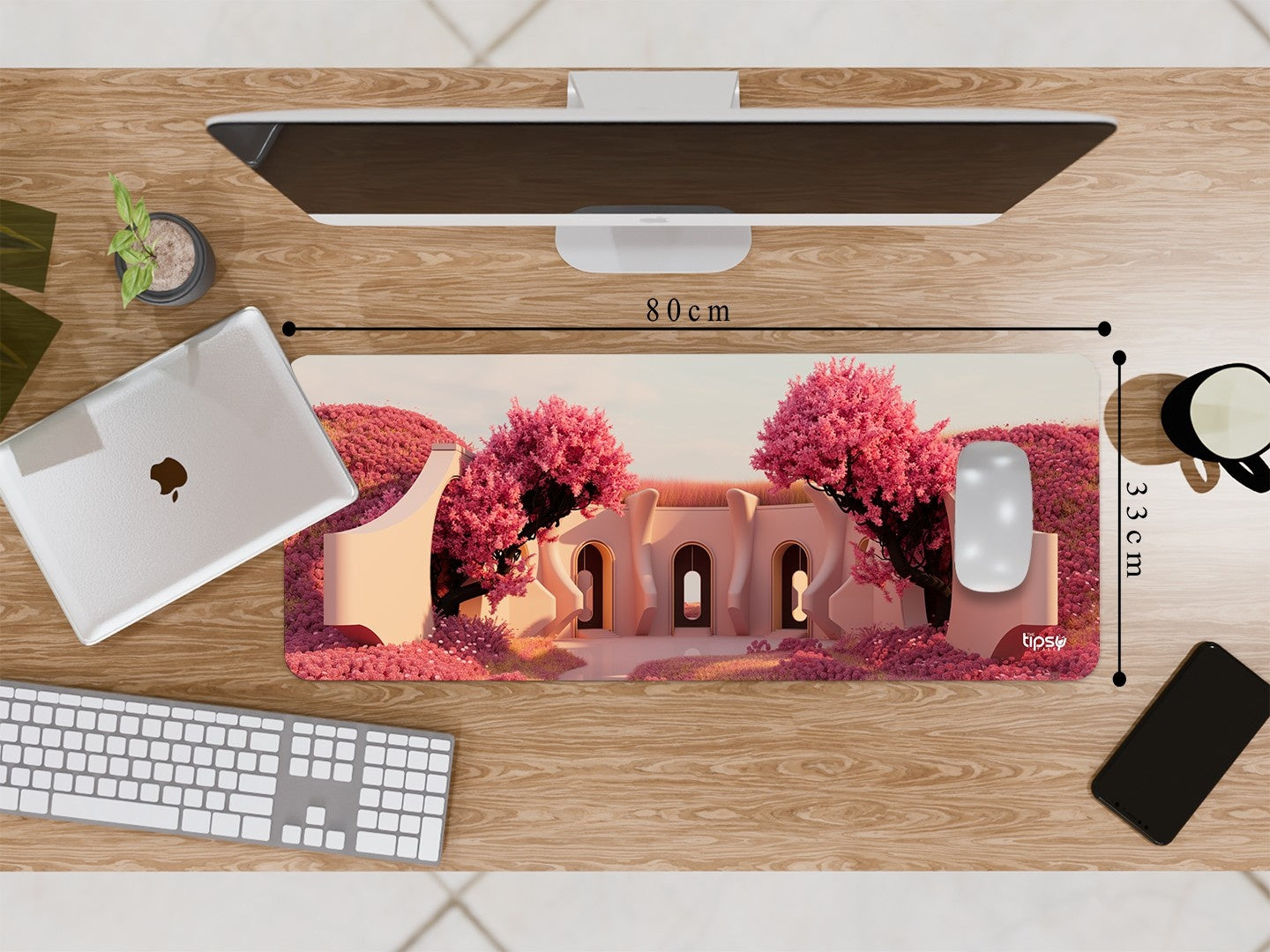 "PINK BLOSSOM VIEW" Gaming Mousepad Elevate Your Gaming Experience