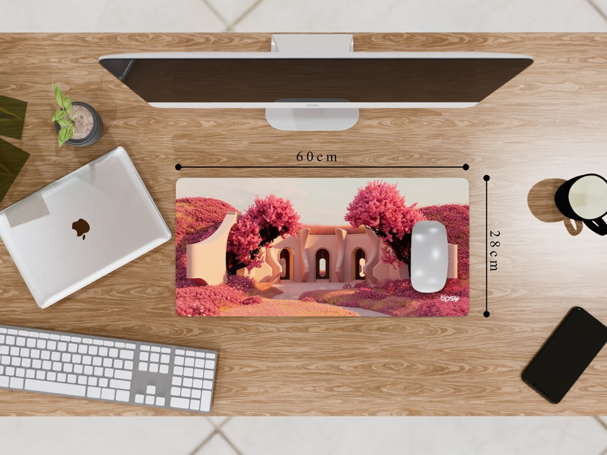 "PINK BLOSSOM VIEW" Gaming Mousepad Elevate Your Gaming Experience