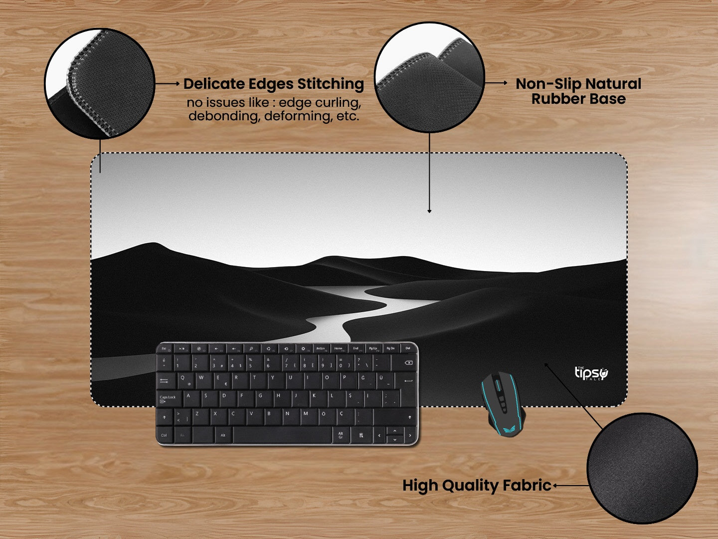 "DARK MOUNTAIN VIEW" Gaming Mousepad Elevate Your Gaming Experience