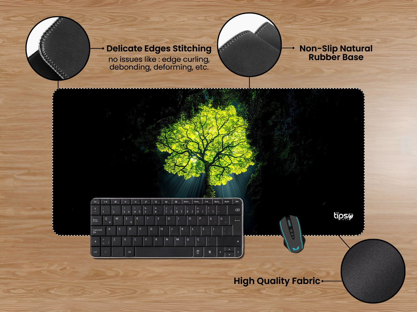 "GLOW TREE" Gaming Mousepad Elevate Your Gaming Experience