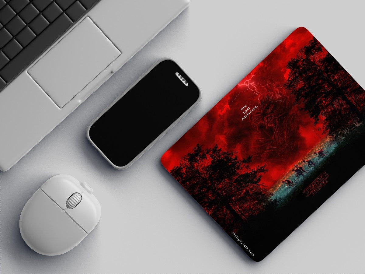 "Stranger Things : One Last Adventure" Mousepad Enhance Your Workspace with Style