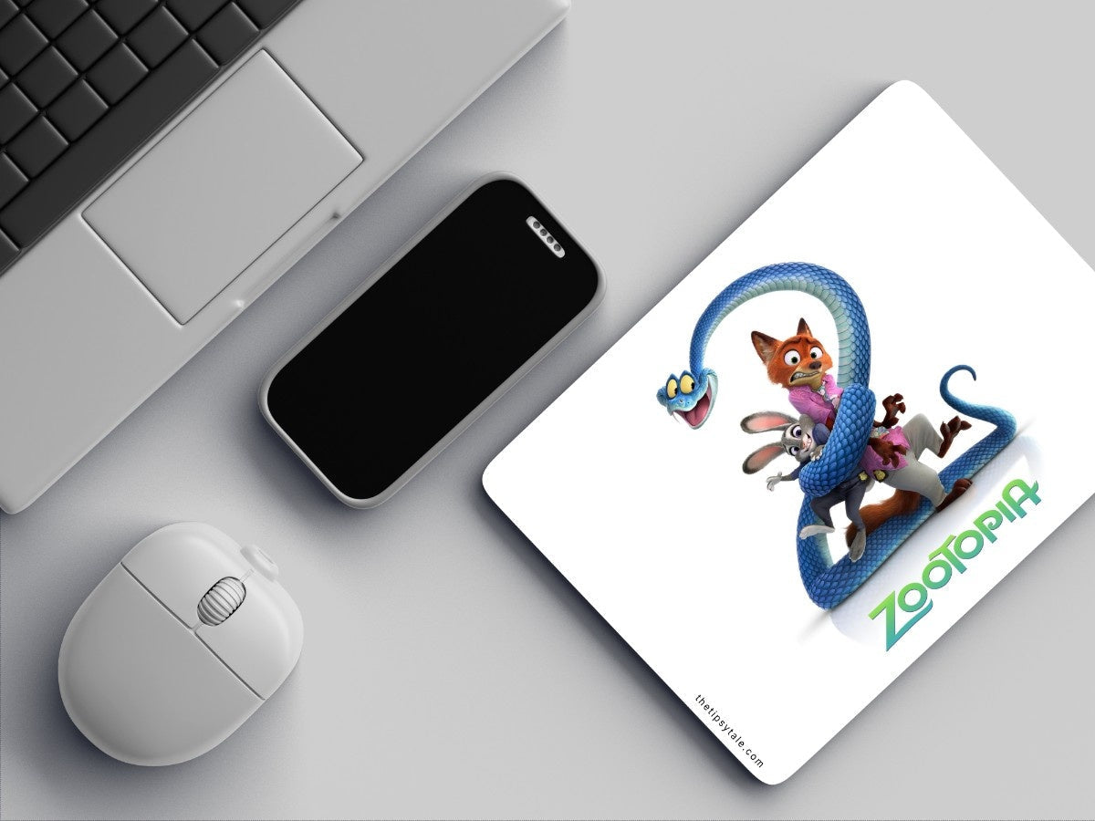 "Zootopia- Snake your way out" Mousepad Enhance Your Workspace with Style