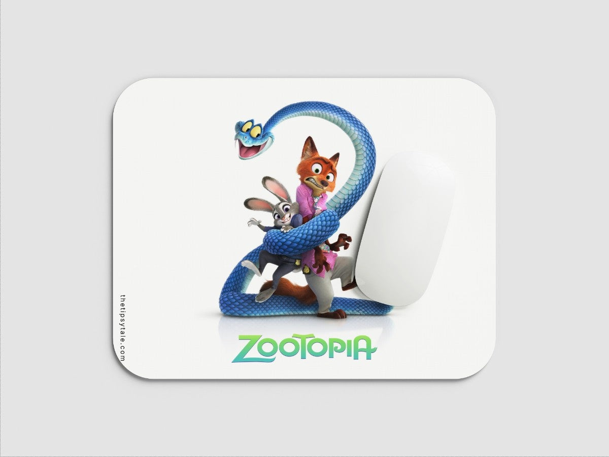"Zootopia- Snake your way out" Mousepad Enhance Your Workspace with Style