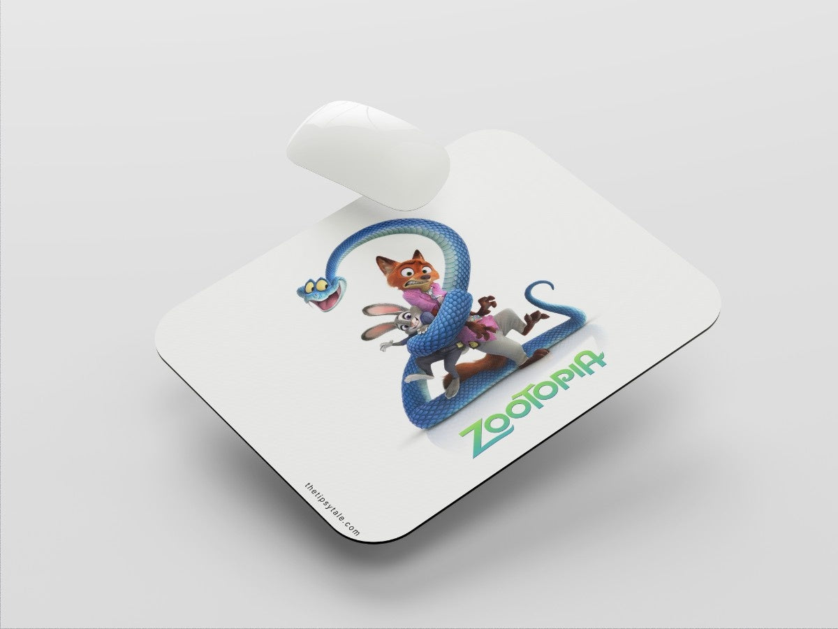 "Zootopia- Snake your way out" Mousepad Enhance Your Workspace with Style