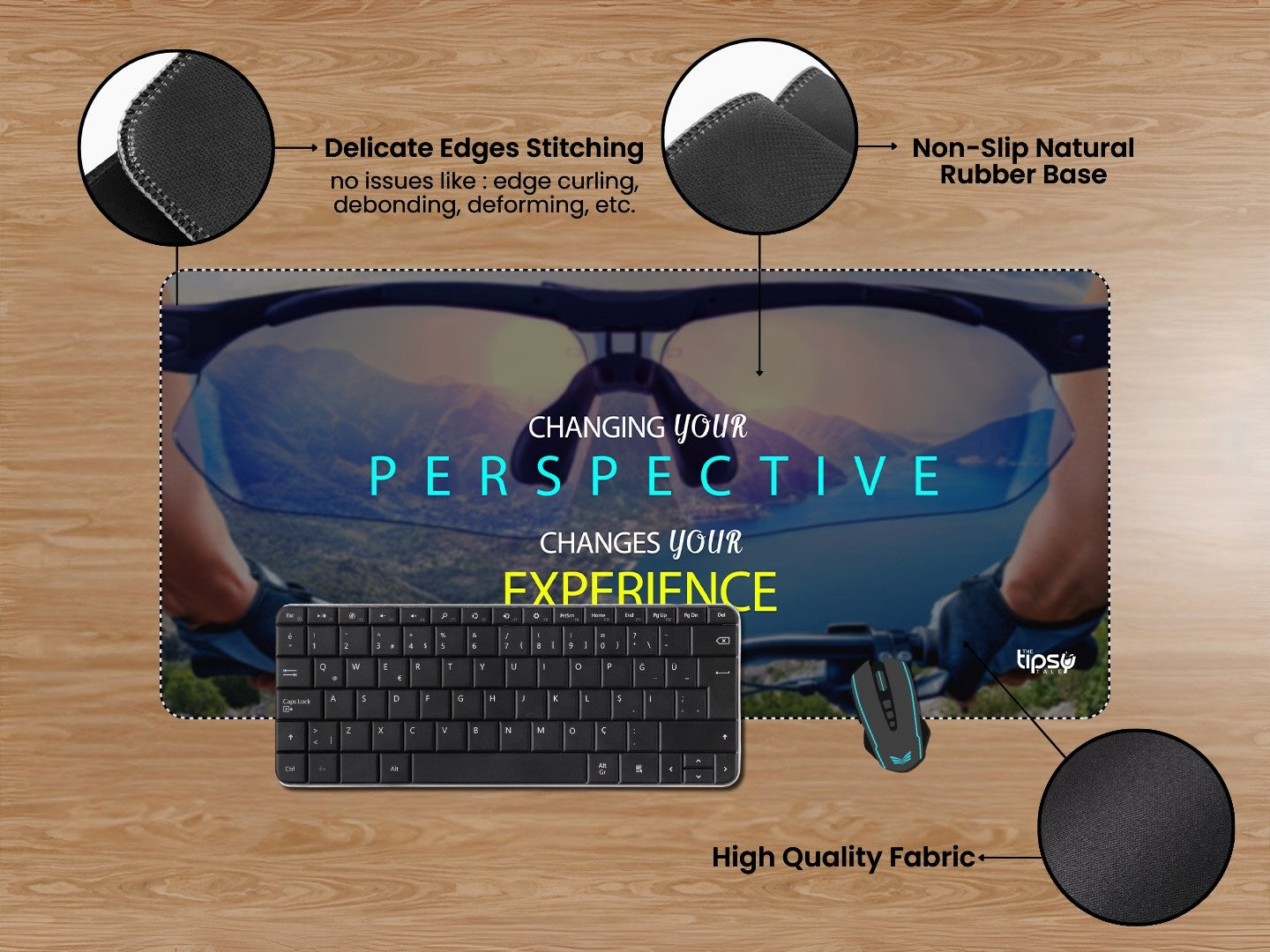 "MOTIVATIONAL QUOTE" Gaming Mousepad Elevate Your Gaming Experience