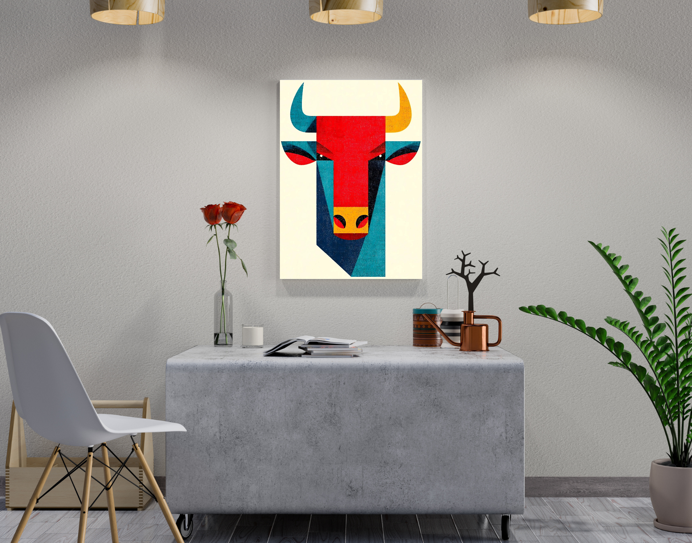 "Chicken In the Wild"- Shiny & Sturdy Metallic Poster Art That Pops & Sticks