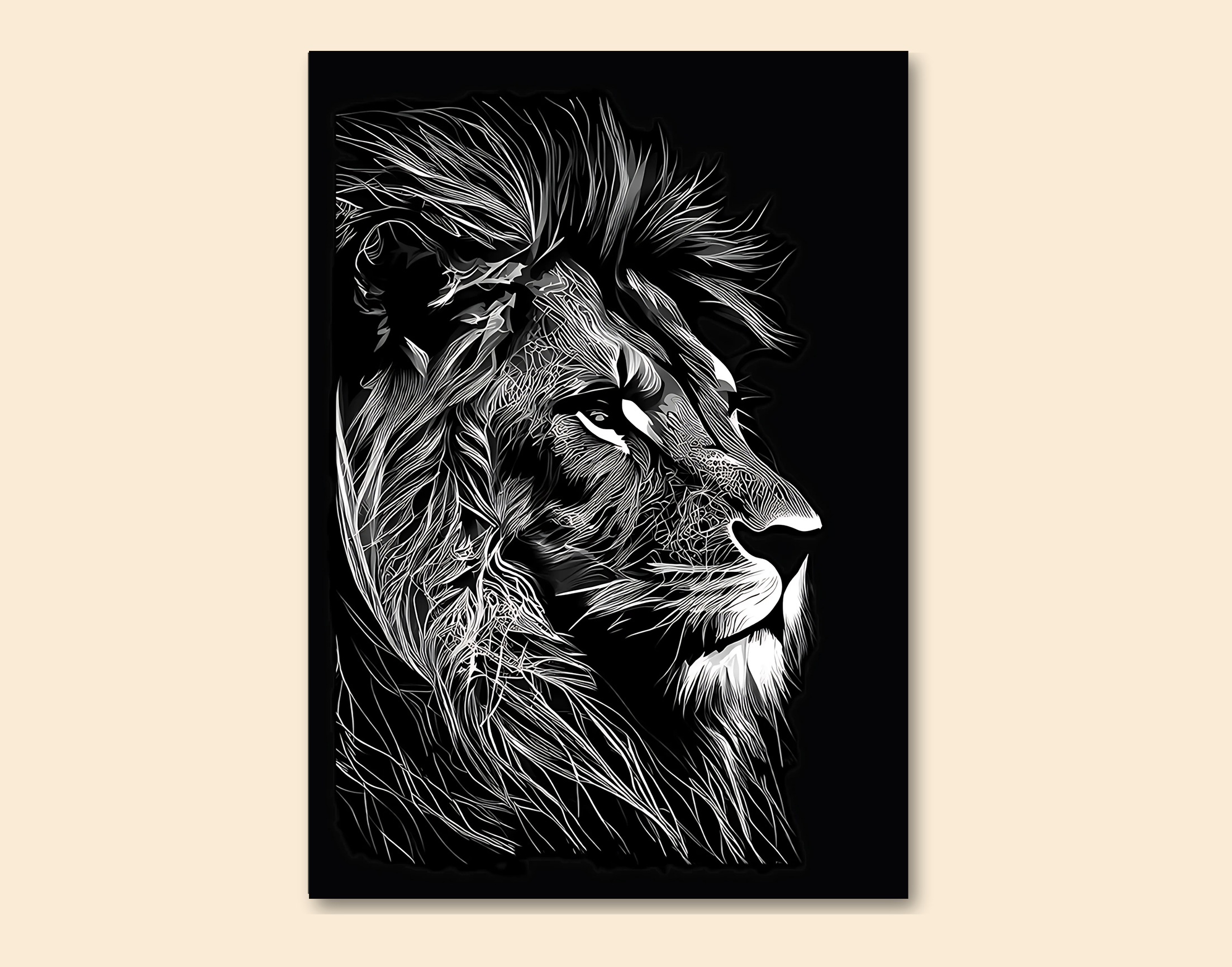"Lion King"- Shiny & Sturdy Metallic Poster Art That Pops & Sticks