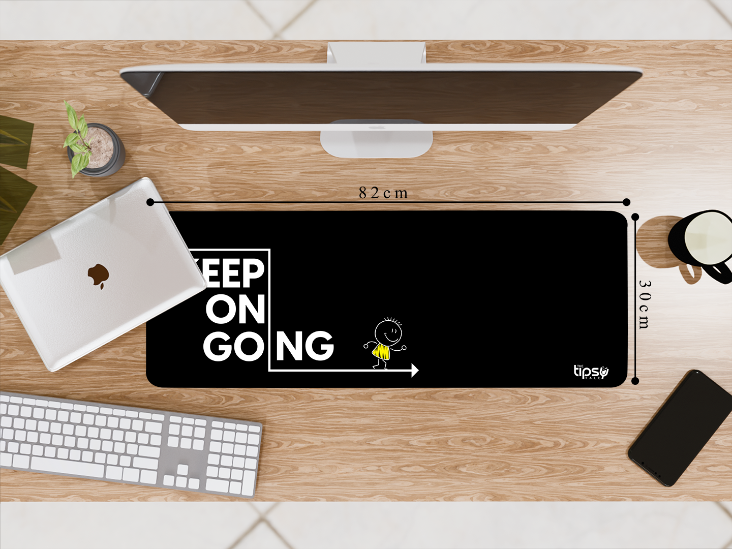 "Just Keep Going" Gaming Mousepad Elevate Your Gaming Experience