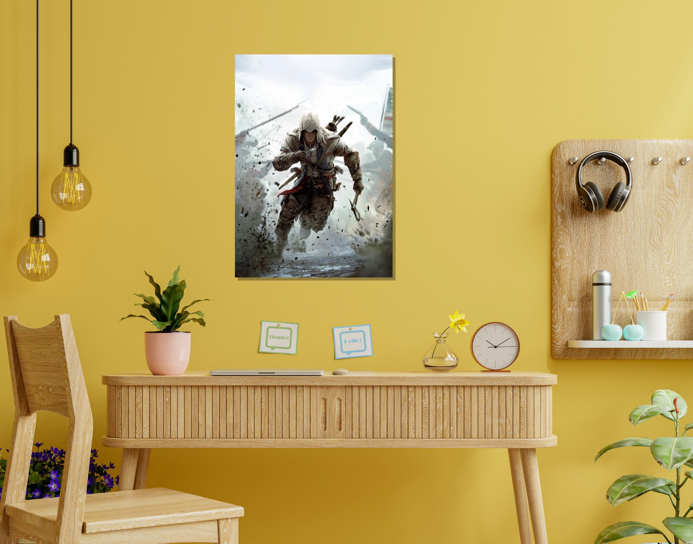 "Xbox Series: Desmond Miles"- Shiny & Sturdy Metallic Poster Art That Pops & Sticks (Literally!)