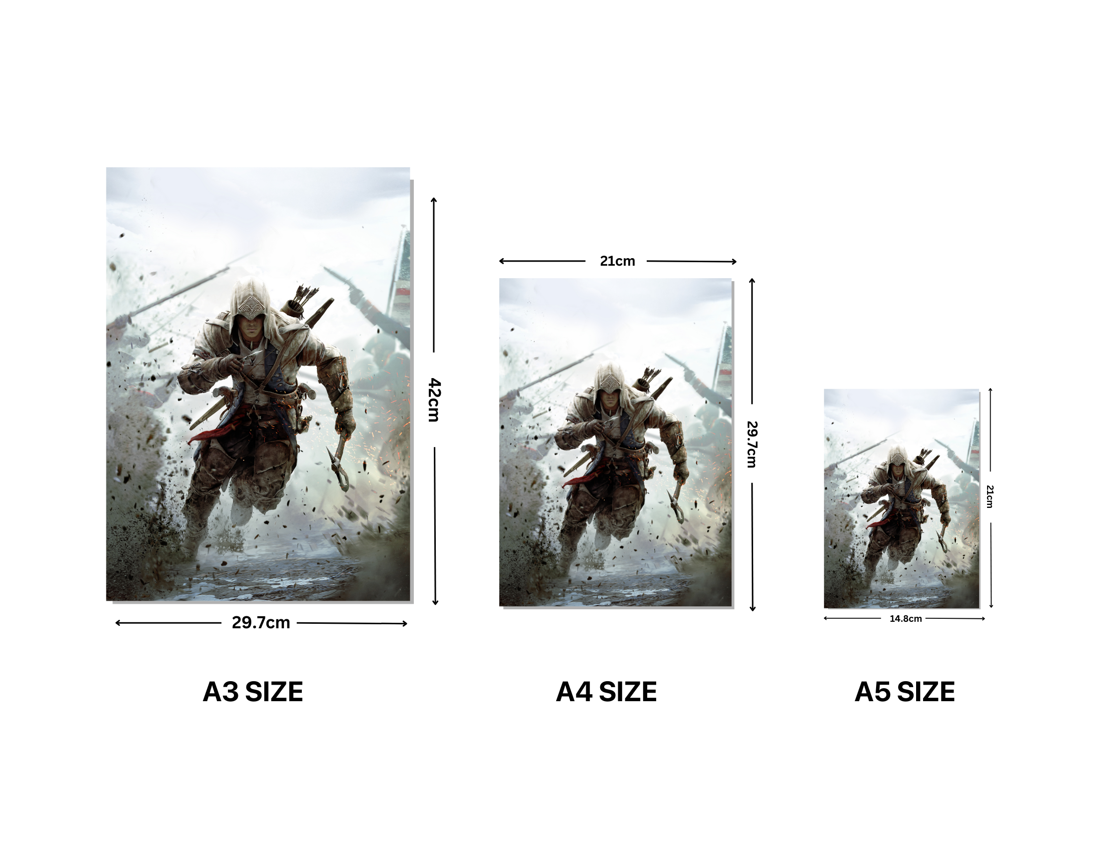 "Xbox Series: Desmond Miles"- Shiny & Sturdy Metallic Poster Art That Pops & Sticks (Literally!)