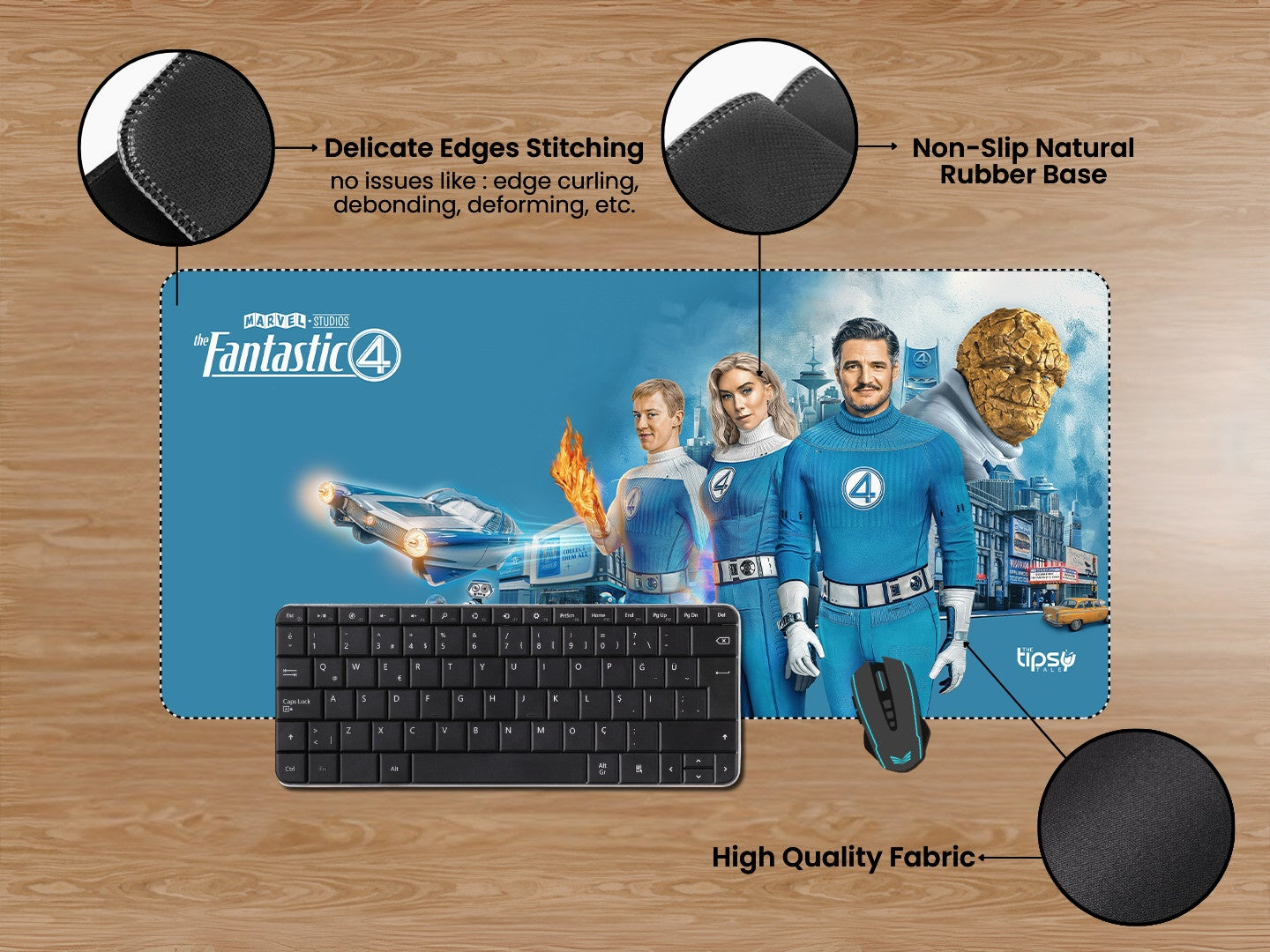 "FANTASTIC 4" Gaming Mousepad Elevate Your Gaming Experience