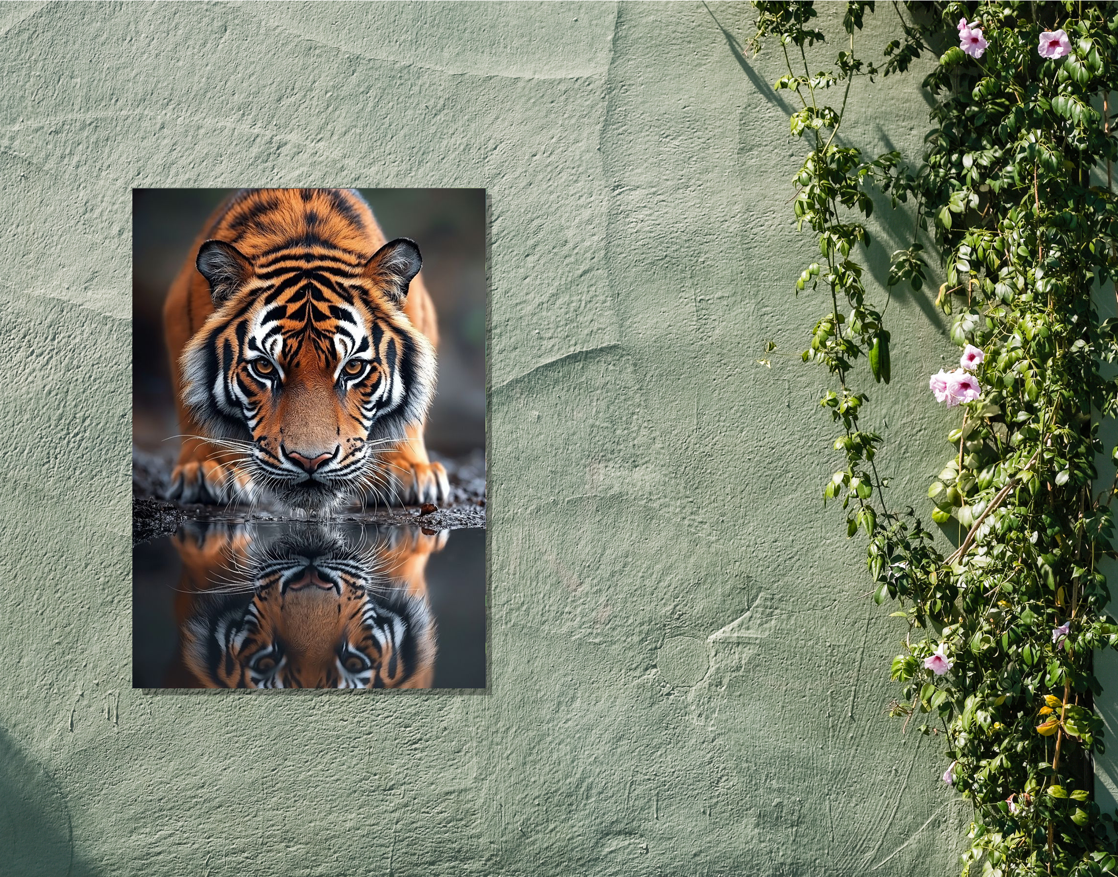 "Tiger Thirst Trap"- Shiny & Sturdy Metallic Poster Art That Pops & Sticks