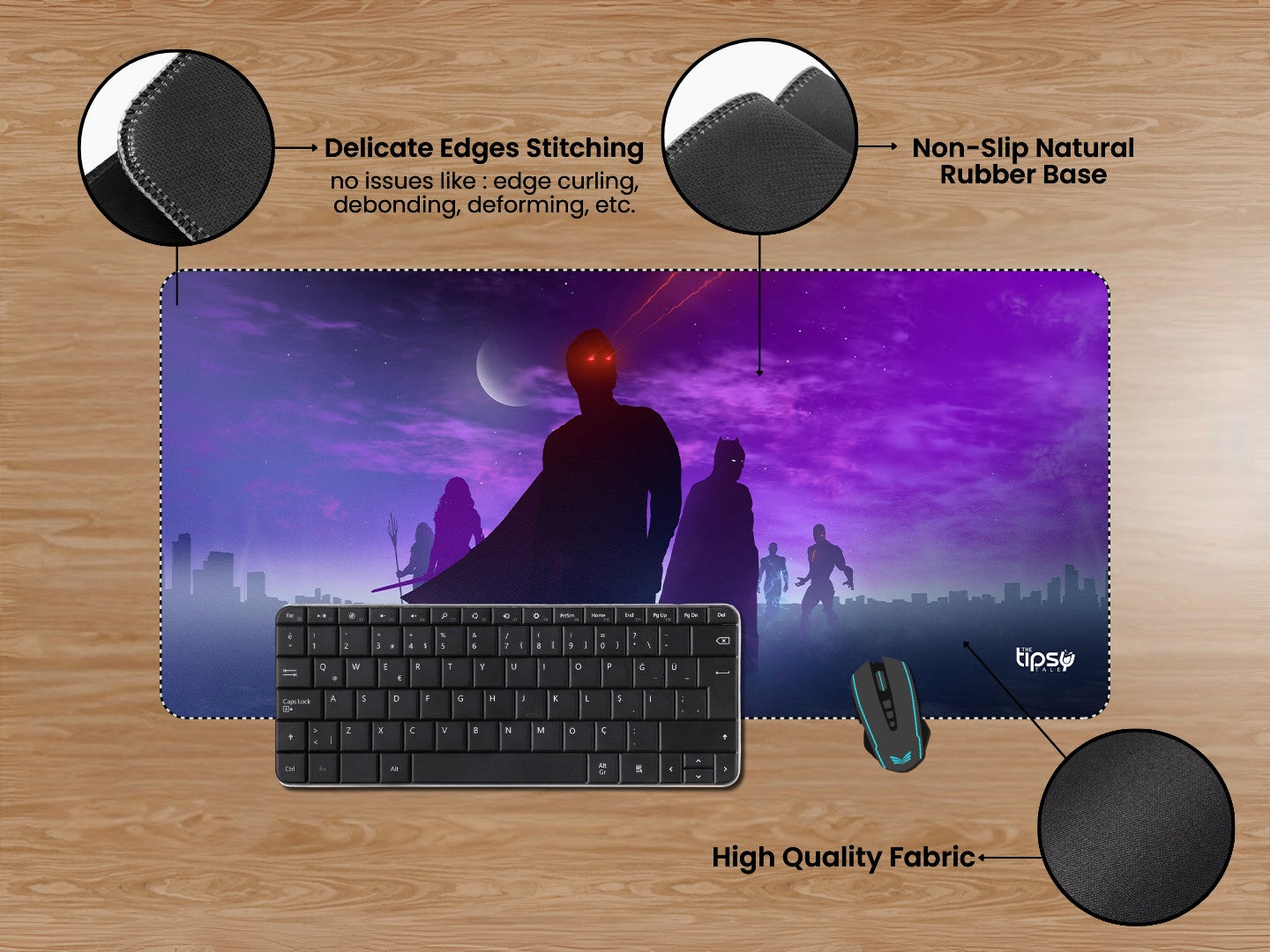 "OG JUSTICE LEAGUE - DC" Gaming Mousepad Elevate Your Gaming Experience