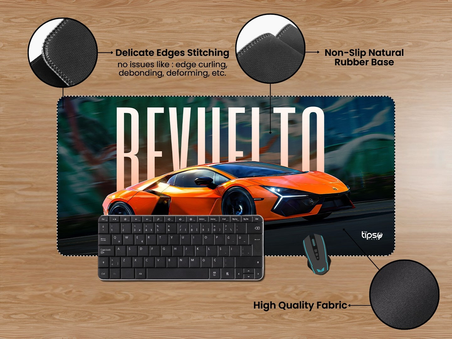 "LAMBORGHINI REVUELTO" Gaming Mousepad Elevate Your Gaming Experience