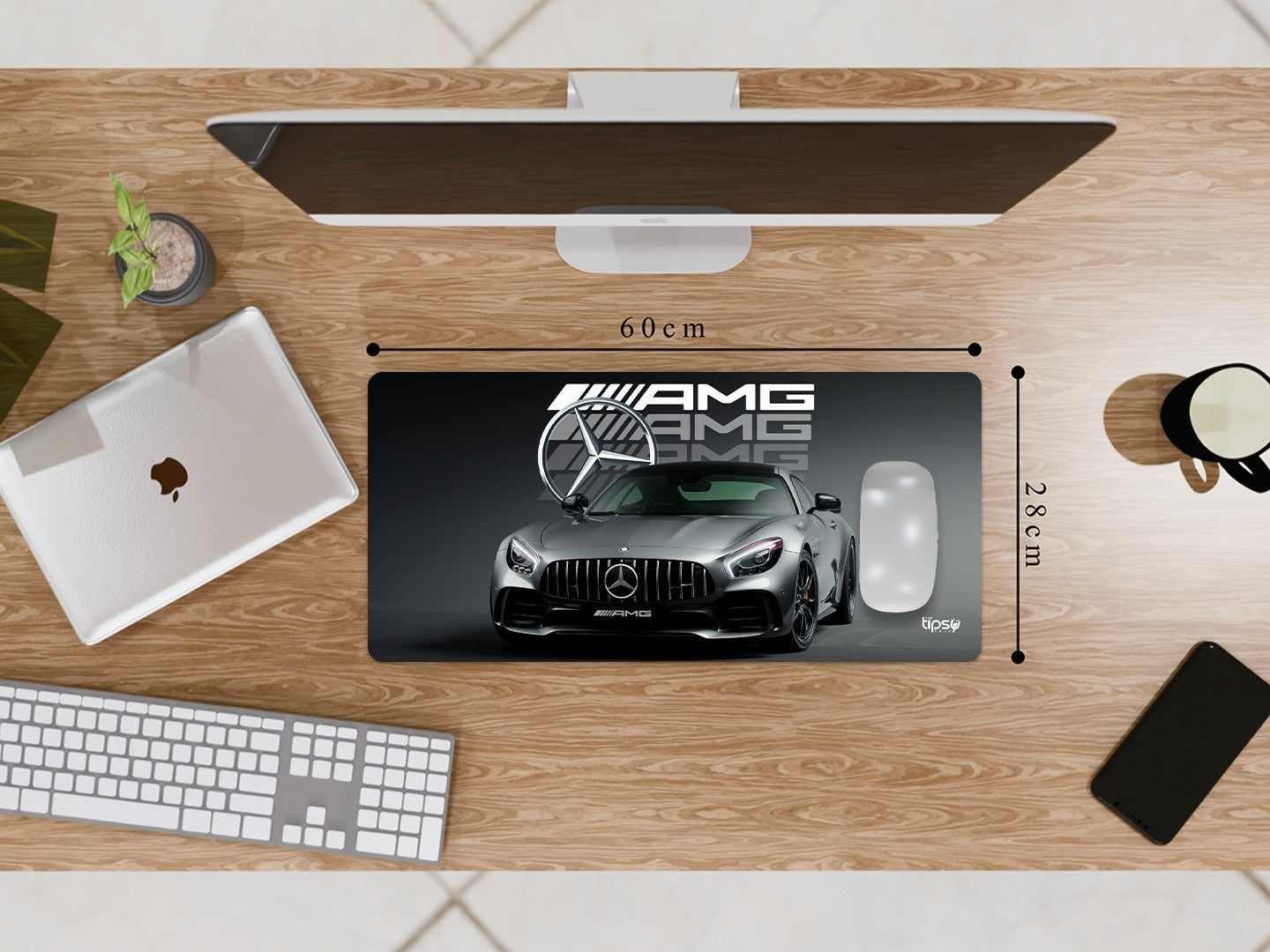 "MERCEDES- AMG GT - EXPLOSIVE POWER" Gaming Mousepad Elevate Your Gaming Experience