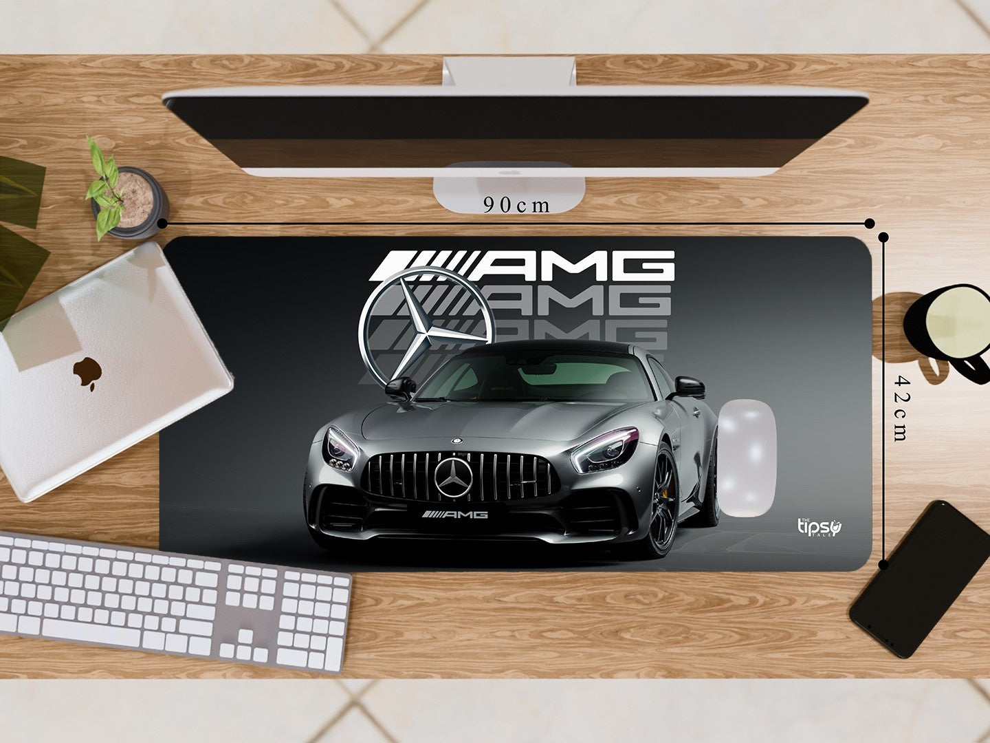 "MERCEDES- AMG GT - EXPLOSIVE POWER" Gaming Mousepad Elevate Your Gaming Experience