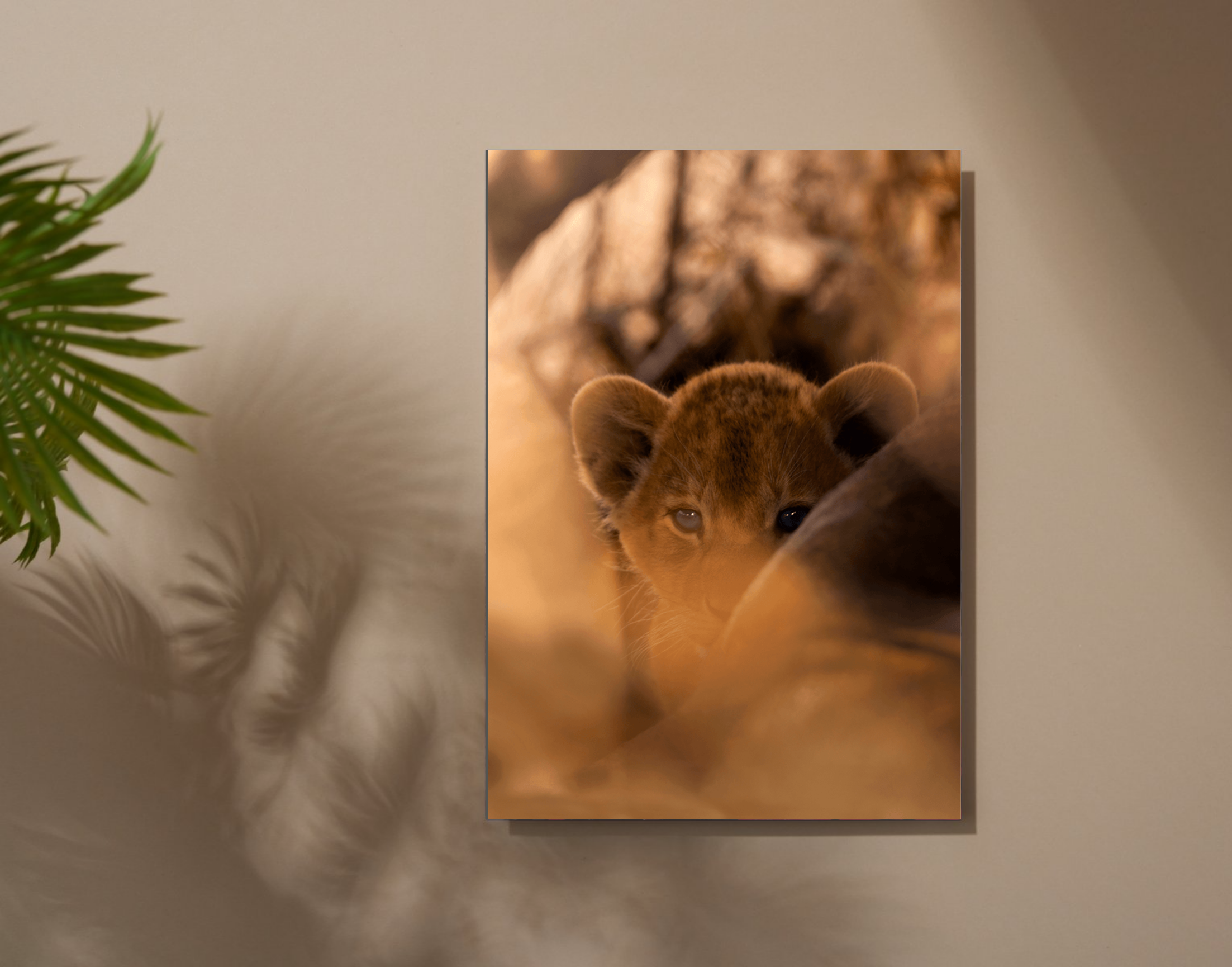 "Cub Lion"- Shiny & Sturdy Metallic Poster Art That Pops & Sticks
