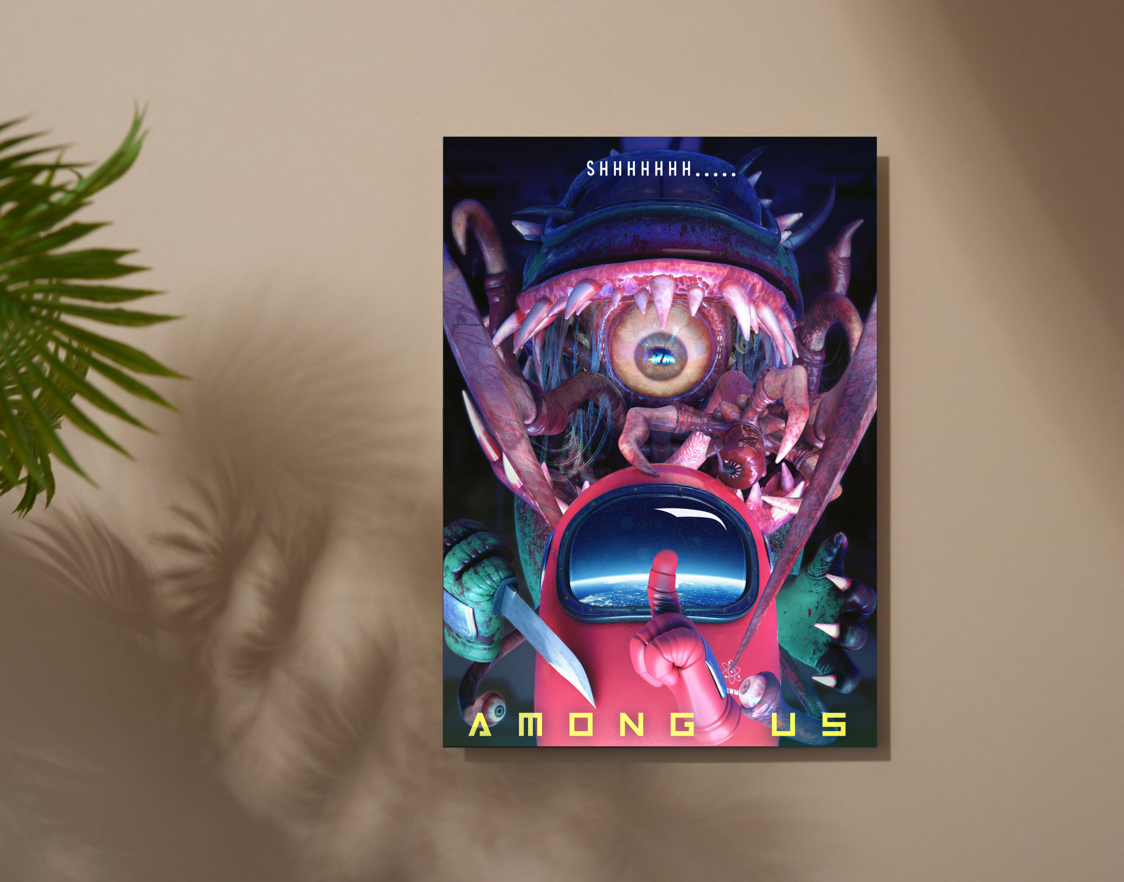 "AMONG US: IMPOSTER PORTAL"- Shiny & Sturdy Metallic Poster Art That Pops & Sticks (Literally!)