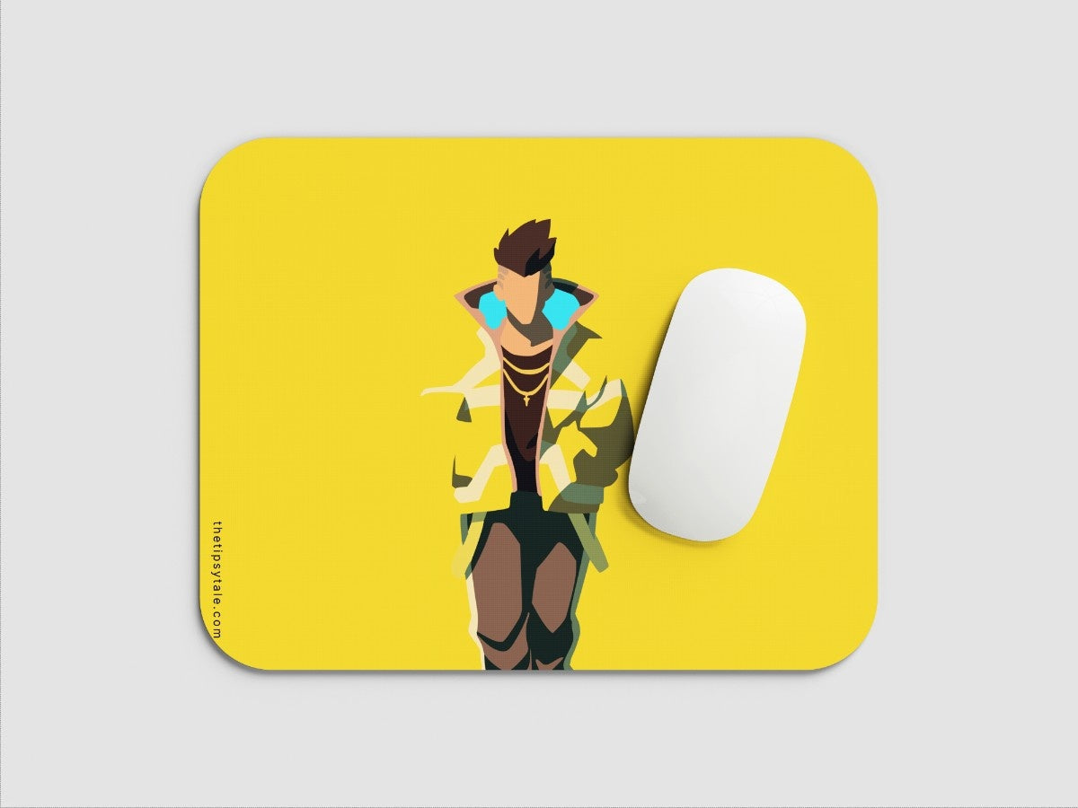 "David Martinez : Cyberpunk Anime" Mousepad Enhance Your Workspace with Style