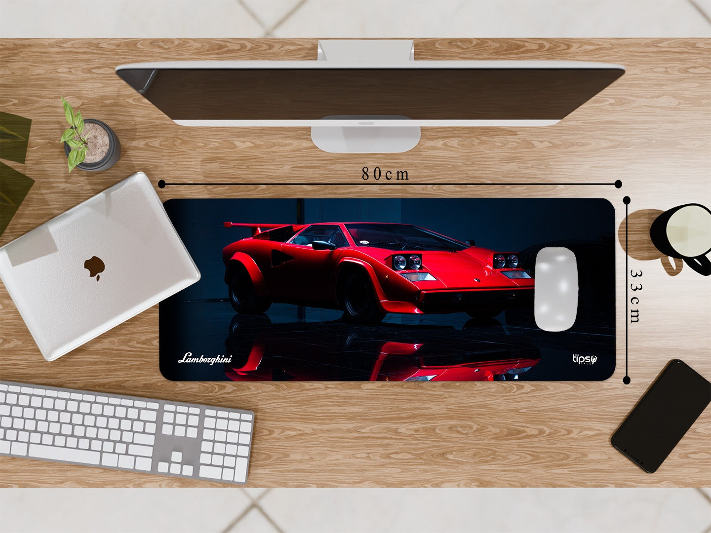 "Lamborghini Countach" Gaming Mousepad Elevate Your Gaming Experience