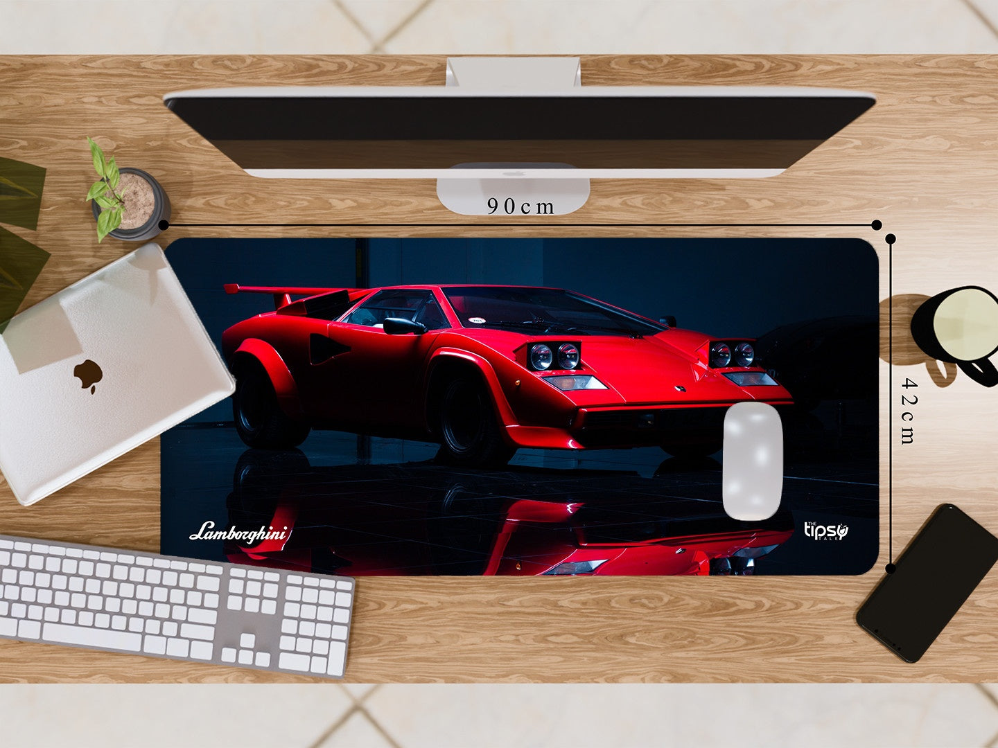 "Lamborghini Countach" Gaming Mousepad Elevate Your Gaming Experience