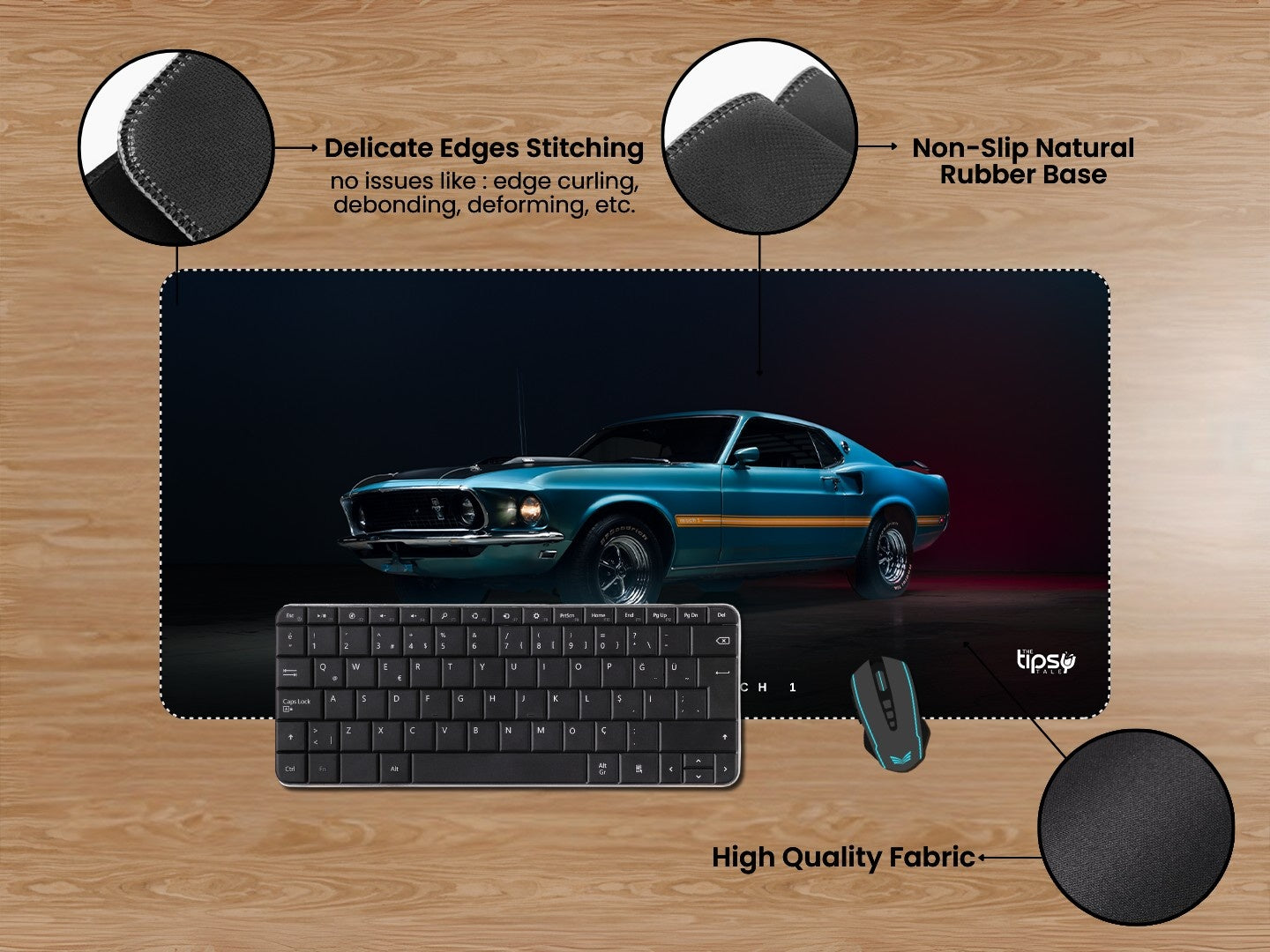 "FORD MUSTANG MACH 1" Gaming Mousepad Elevate Your Gaming Experience